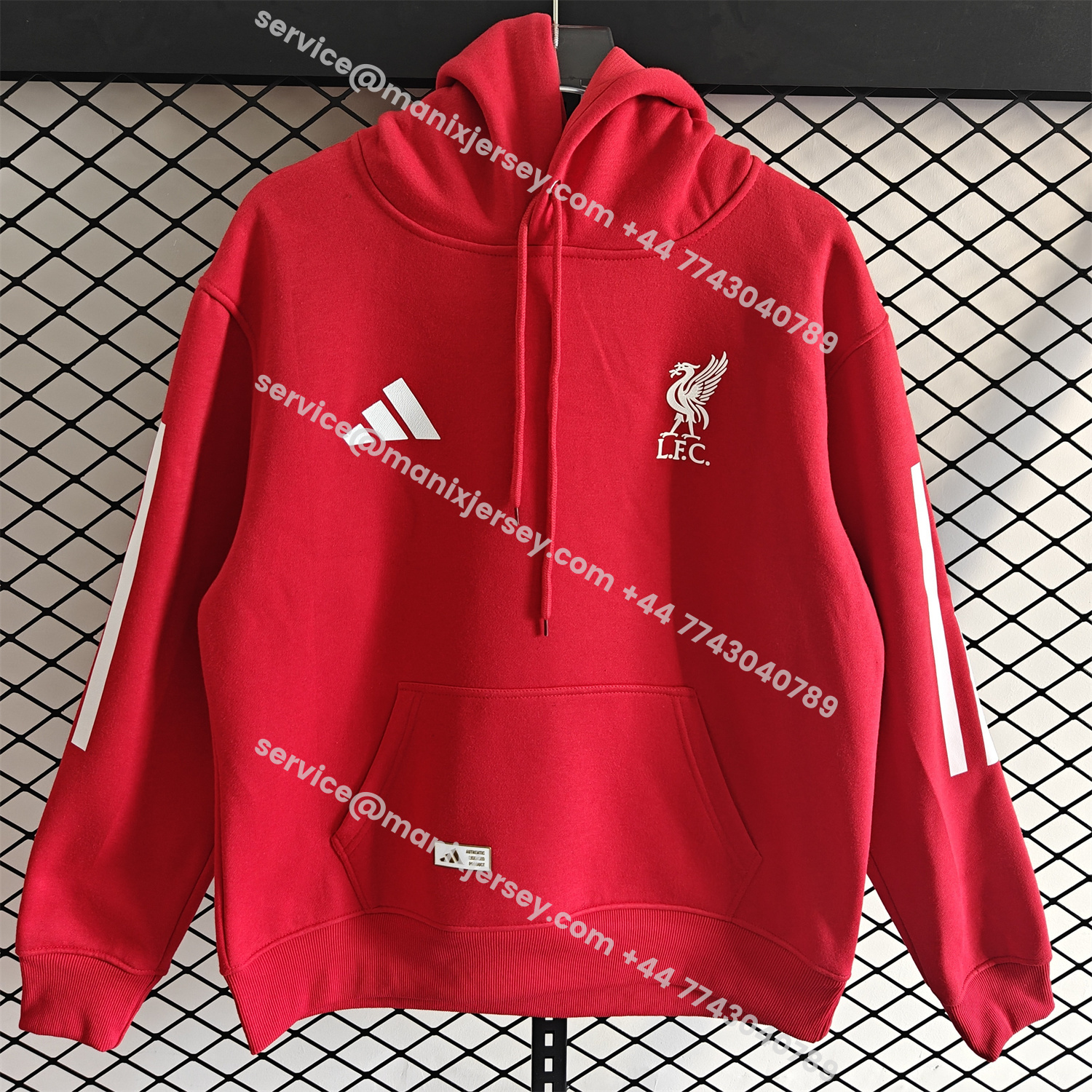 ManixJersey.com | Liver.pool 25-26 Home Unisex Pullover Hoodie -Customize Name, Number and Patch | Worldwide Shipping