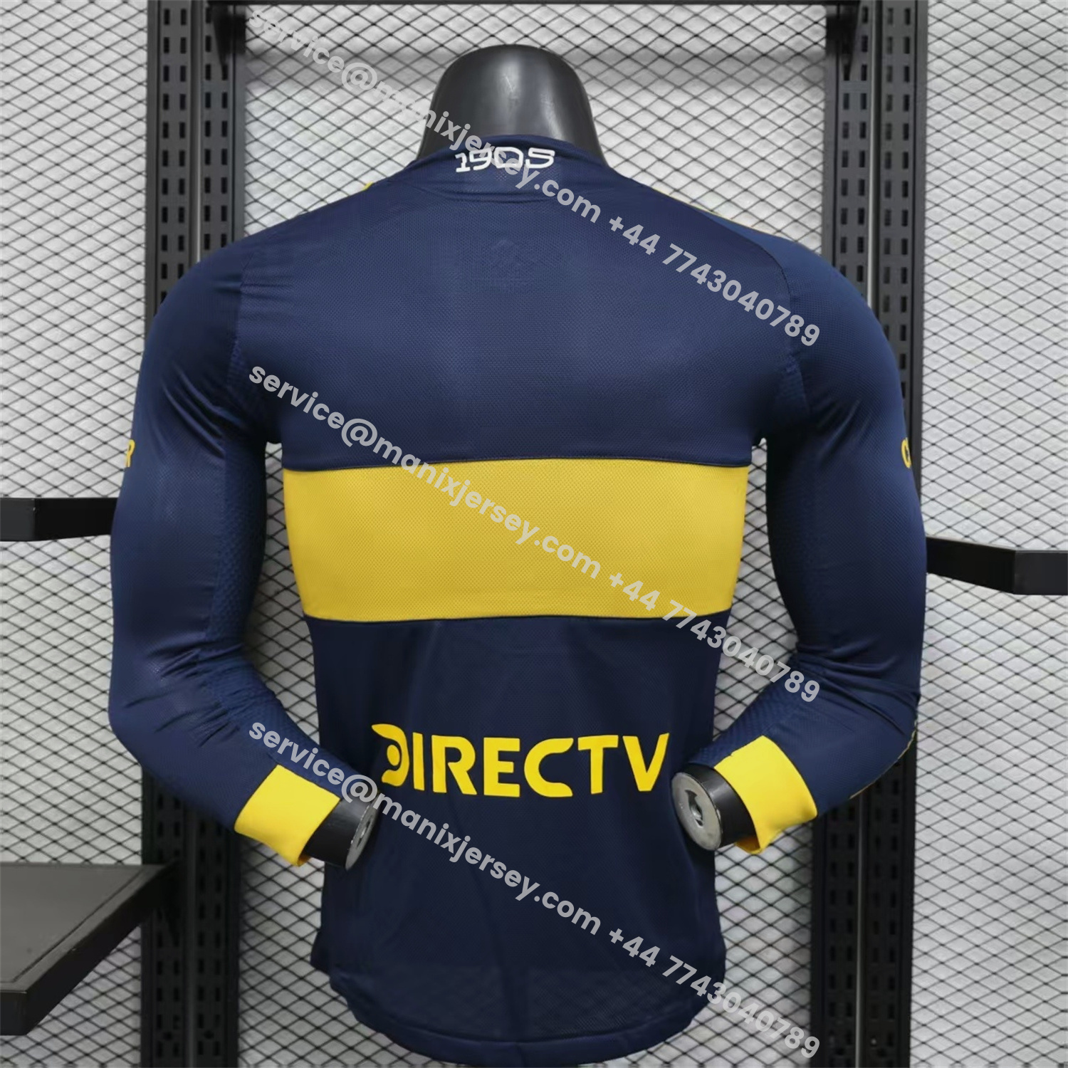 ManixJersey.com | Boca Juniors 25-26 Home Long Sleeves Jersey - Player Version -Customize Name, Number and Patch | Worldwide Shipping