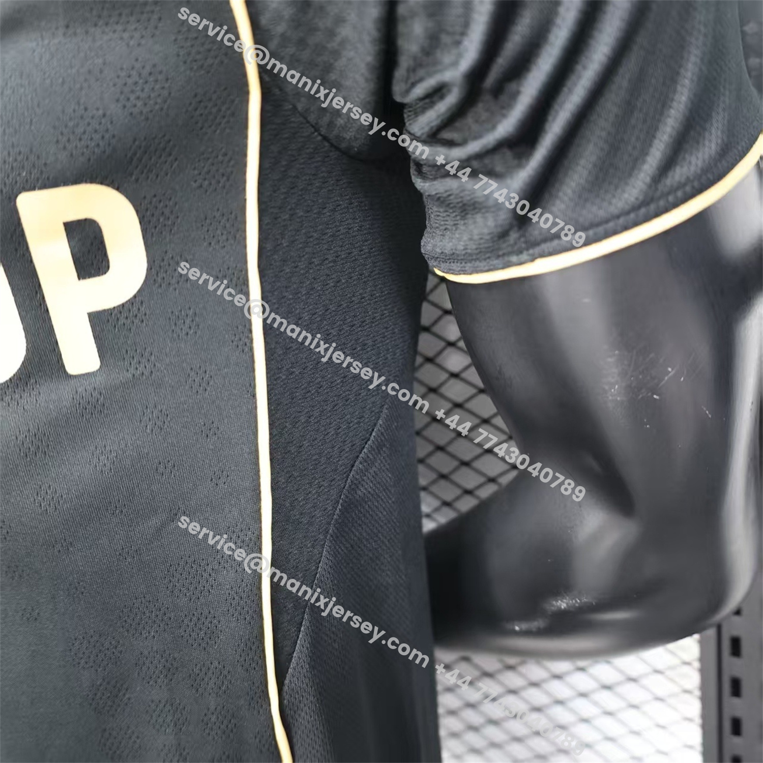 ManixJersey.com | Fulham 25-26 Third Black Jersey - Player Version -Customize Name, Number and Patch | Worldwide Shipping