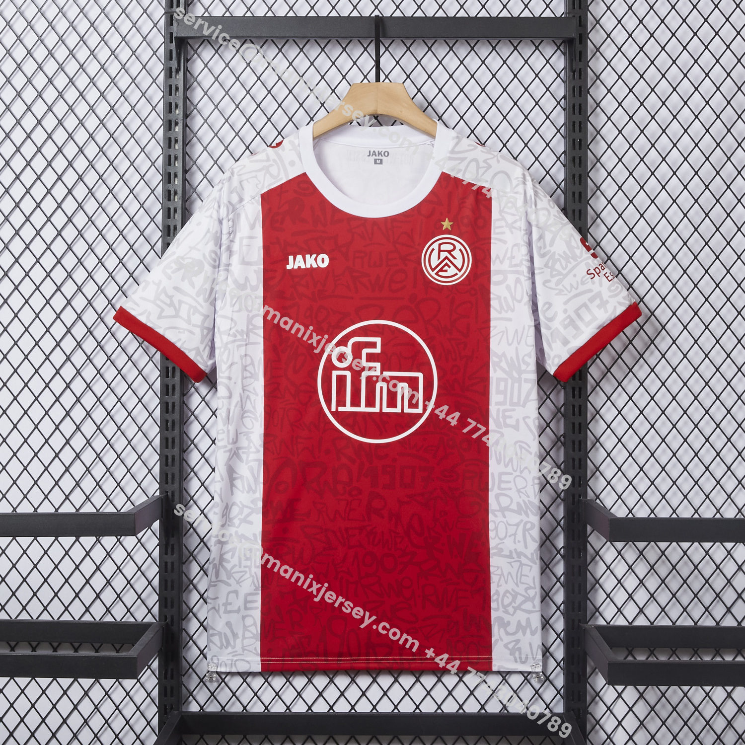 ManixJersey.com | Rot-Weiss Essen 25-26 Home Jersey - Fans Version -Customize Name, Number and Patch | Worldwide Shipping