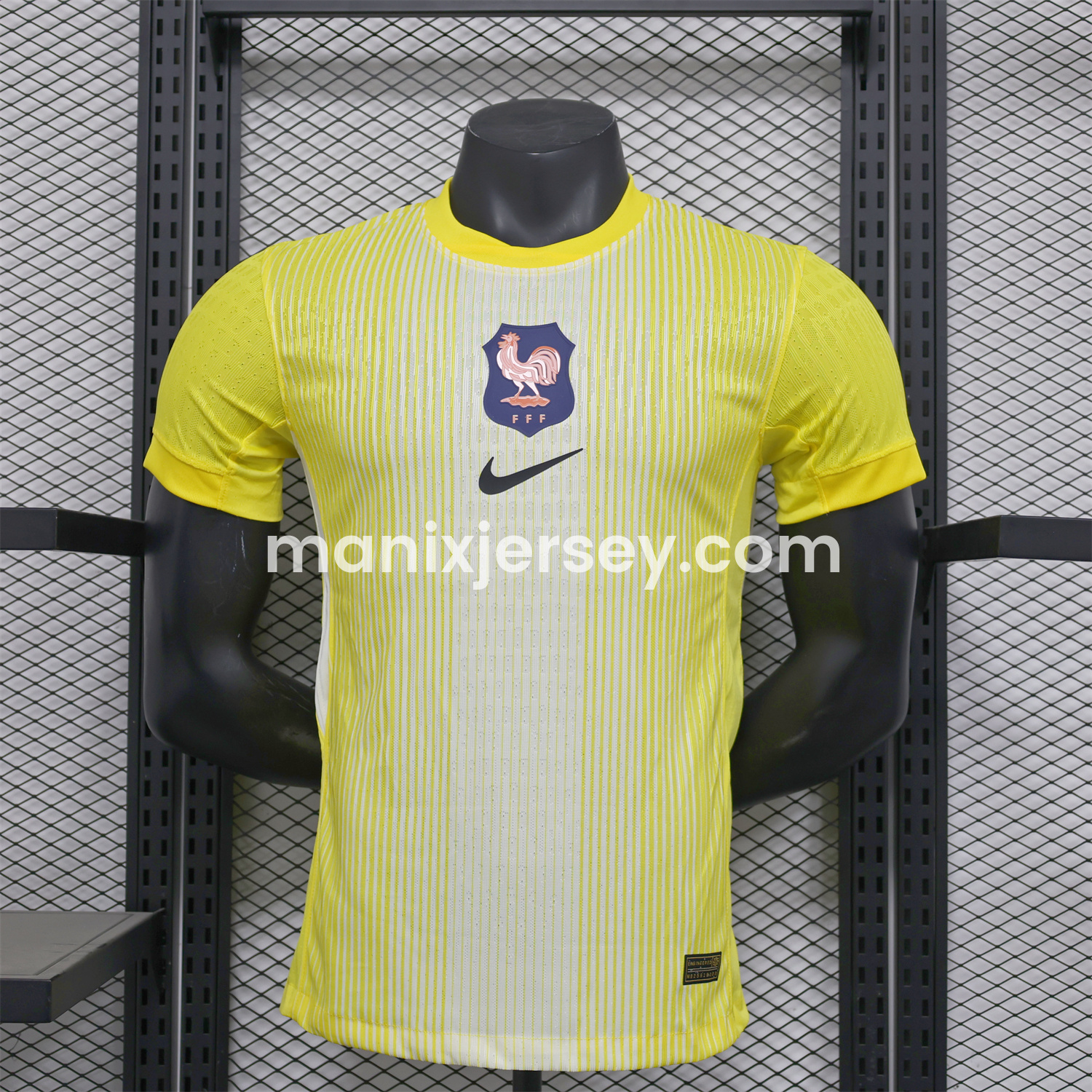 ManixJersey.com | France 2025-26 Yellow Goalkeeper Jersey - Player Version -Customize Name, Number and Patch | Worldwide Shipping