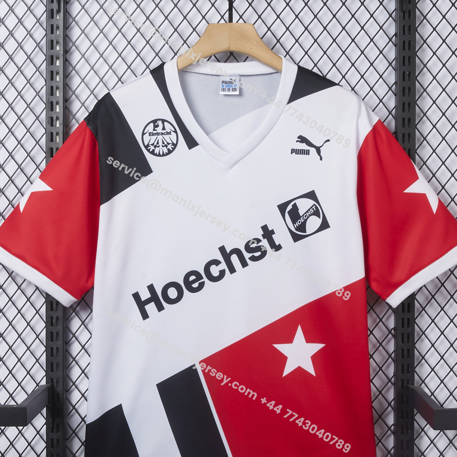 ManixJersey.com | Retro Frankfurt 1990-91 Away Jersey -Customize Name, Number and Patch | Worldwide Shipping