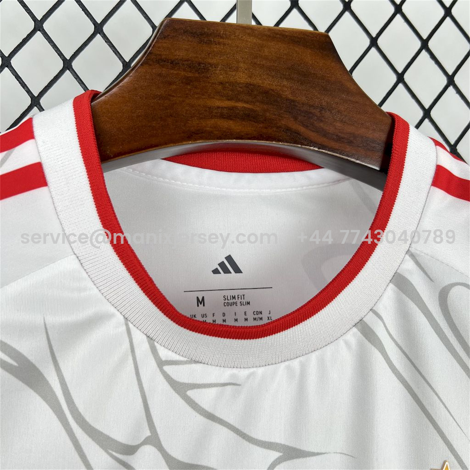ManixJersey.com | Benfica 24-25 White Red Concept Jersey with Grey Eagle - Fans Version -Customize Name, Number and Patch | Worldwide Shipping
