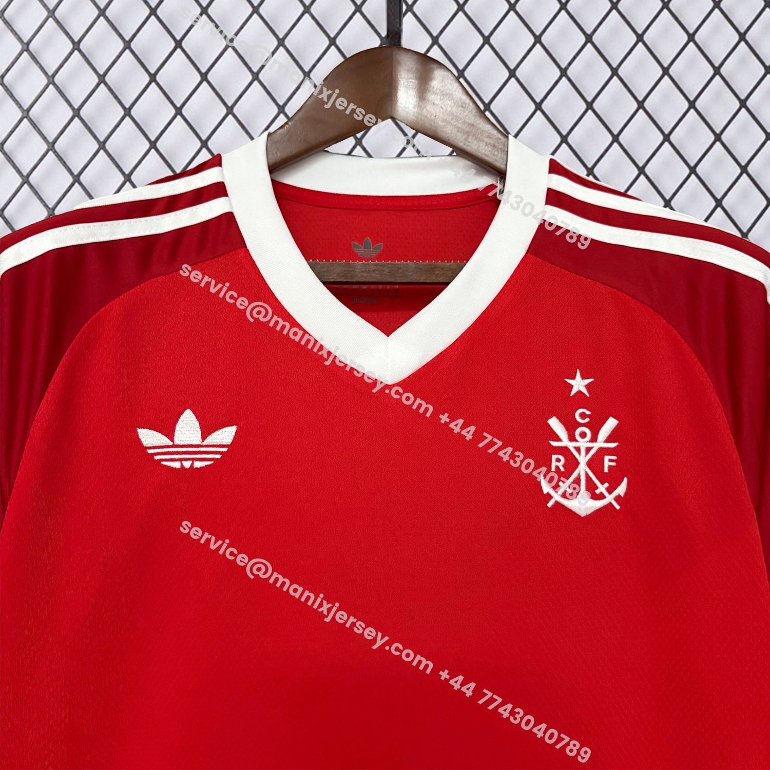 ManixJersey.com | Flamengo 25-26 White Lines Red Special Jersey - Fans Version -Customize Name, Number and Patch | Worldwide Shipping