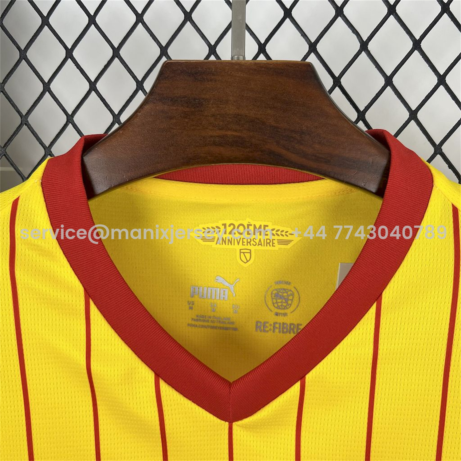 ManixJersey.com | RC Lens 25-26 Home Jersey - Fans Version -Customize Name, Number and Patch | Worldwide Shipping