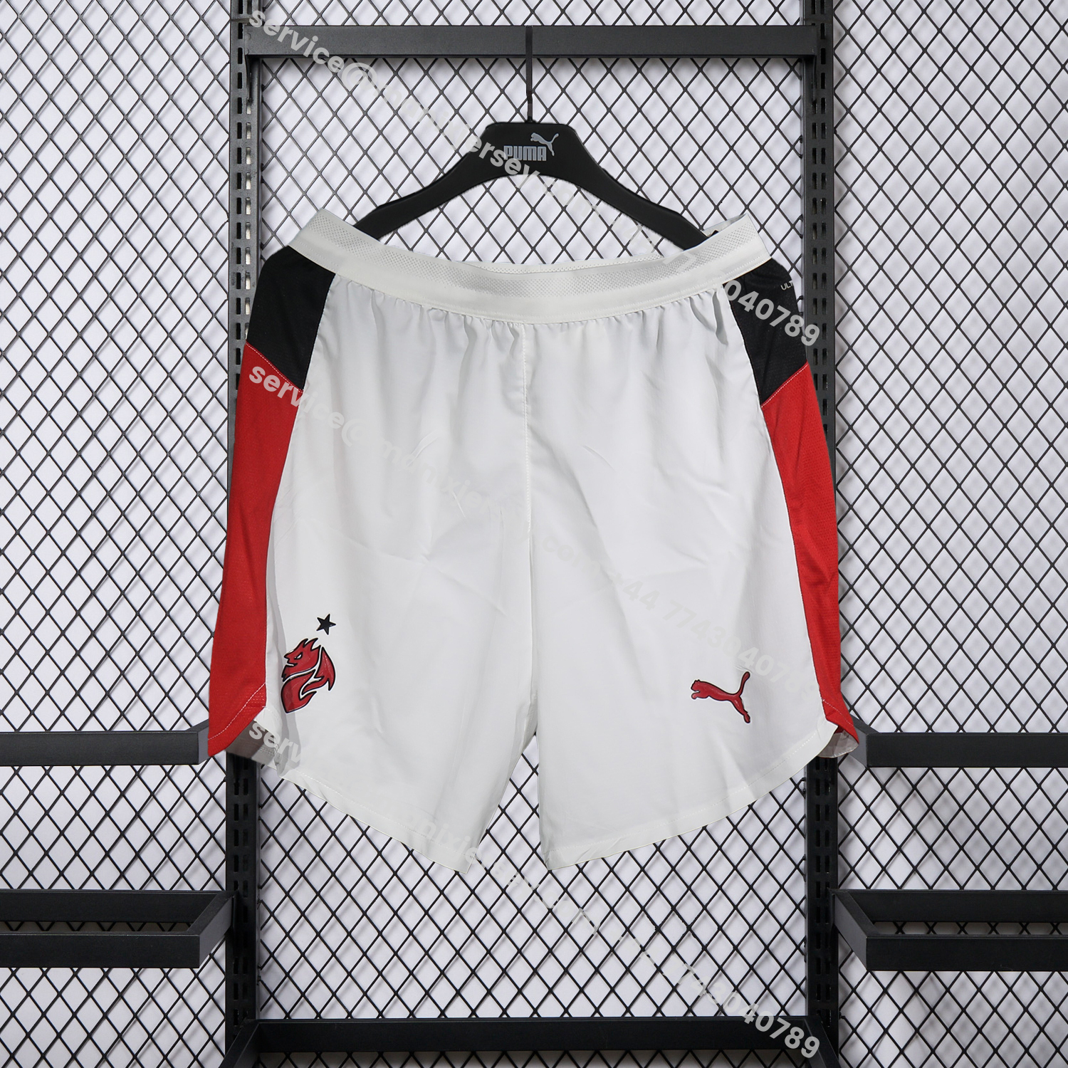 ManixJersey.com | AC Milan 25-26 Away White Shorts - Player Version -Customize Name, Number and Patch | Worldwide Shipping