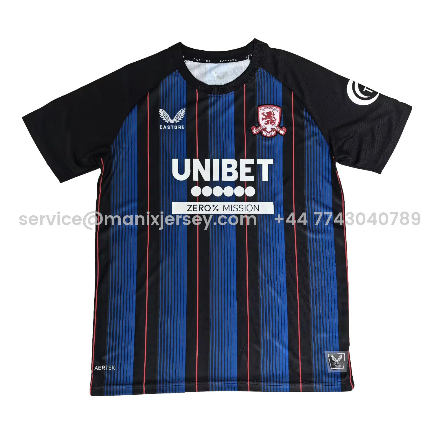 ManixJersey.com | Middlesbrough 25-26 Away Jersey - Fans Version -Customize Name, Number and Patch | Worldwide Shipping