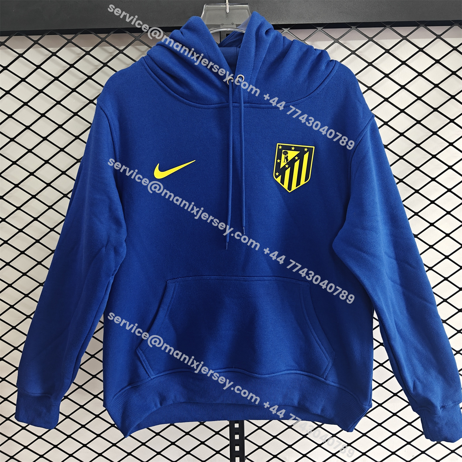 ManixJersey.com | Atletico Madrid 25-26 Originals Terrace Icon Unisex Pullover Hoodie -Customize Name, Number and Patch | Worldwide Shipping