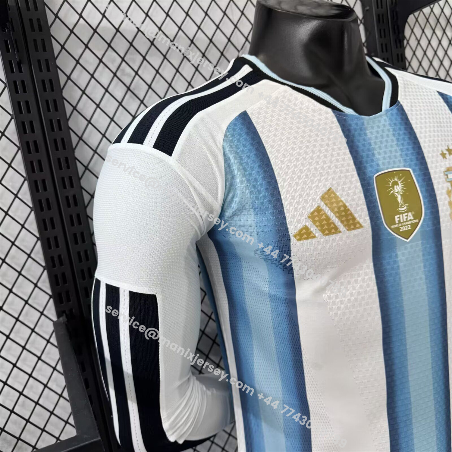 ManixJersey.com | Argentina 2026 Home Long Sleeves Jersey - Player Version -Customize Name, Number and Patch | Worldwide Shipping