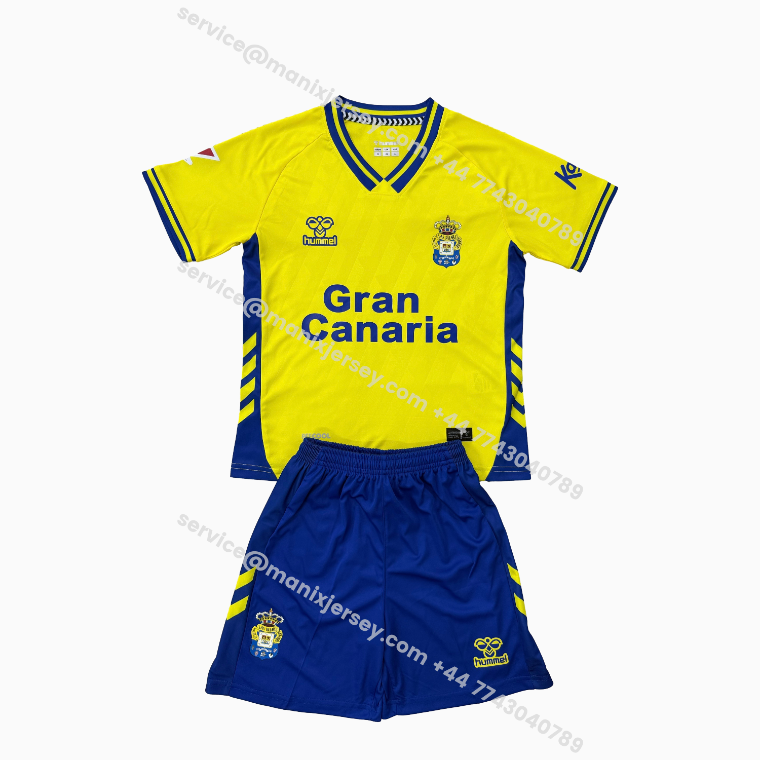 ManixJersey.com | Las Palmas 25-26 Home Men's Adult Jersey Set - Fans Version -Customize Name, Number and Patch | Worldwide Shipping