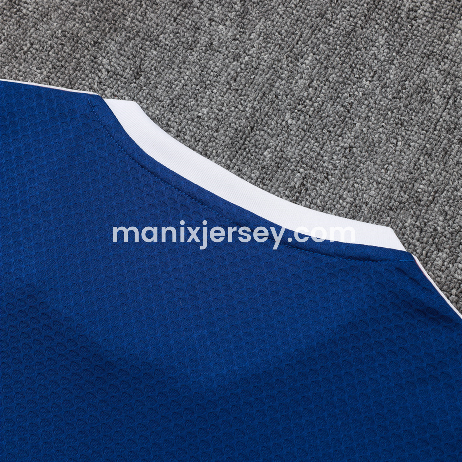 ManixJersey.com | Arsenal 25-26 Throwback Trefoil Short-Sleeve Training Set - Royal Blue Top and Shorts -Customize Name, Number and Patch | Worldwide Shipping