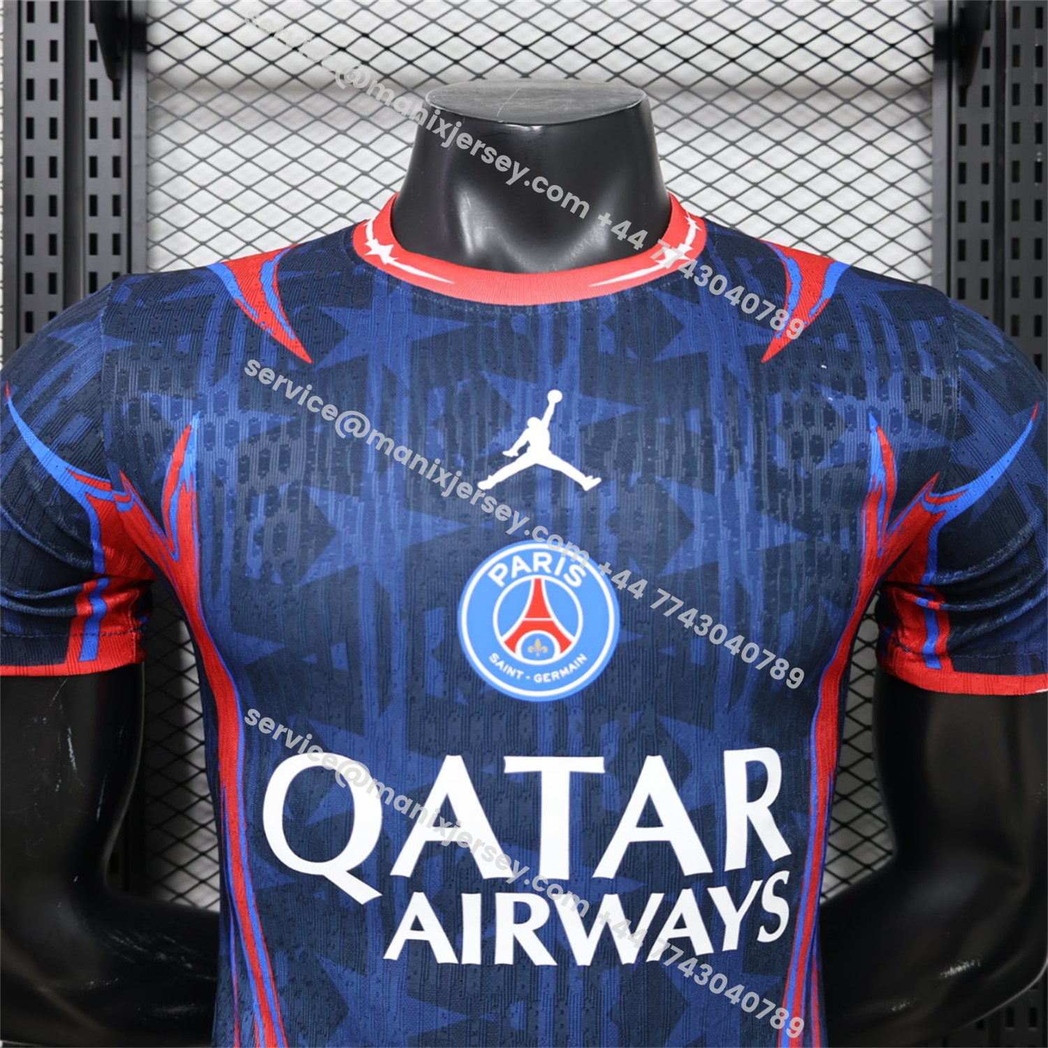 Paris Saint-Germain PSG 26-27 Blue Star Pattern Special Jersey - Player Version:football jersey mysite: unitedjerseyfootball 邓江浪:football