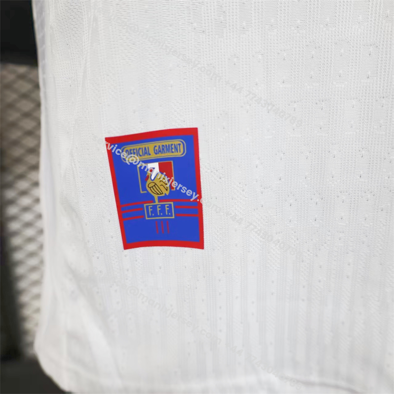 ManixJersey.com | Retro France 1998 Away White Jersey - Player Version -Customize Name, Number and Patch | Worldwide Shipping