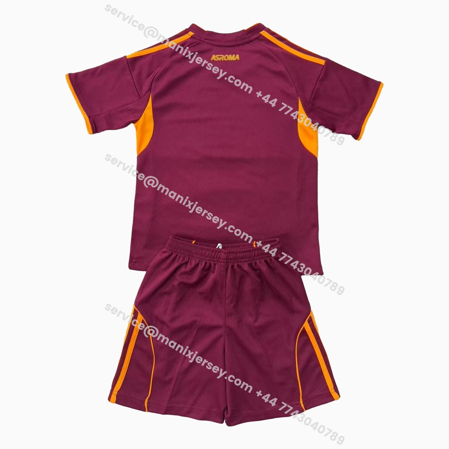 ManixJersey.com | AS Roma 25-26 Home Unsponsored Men's Adult Jersey Set - Fans Version -Customize Name, Number and Patch | Worldwide Shipping