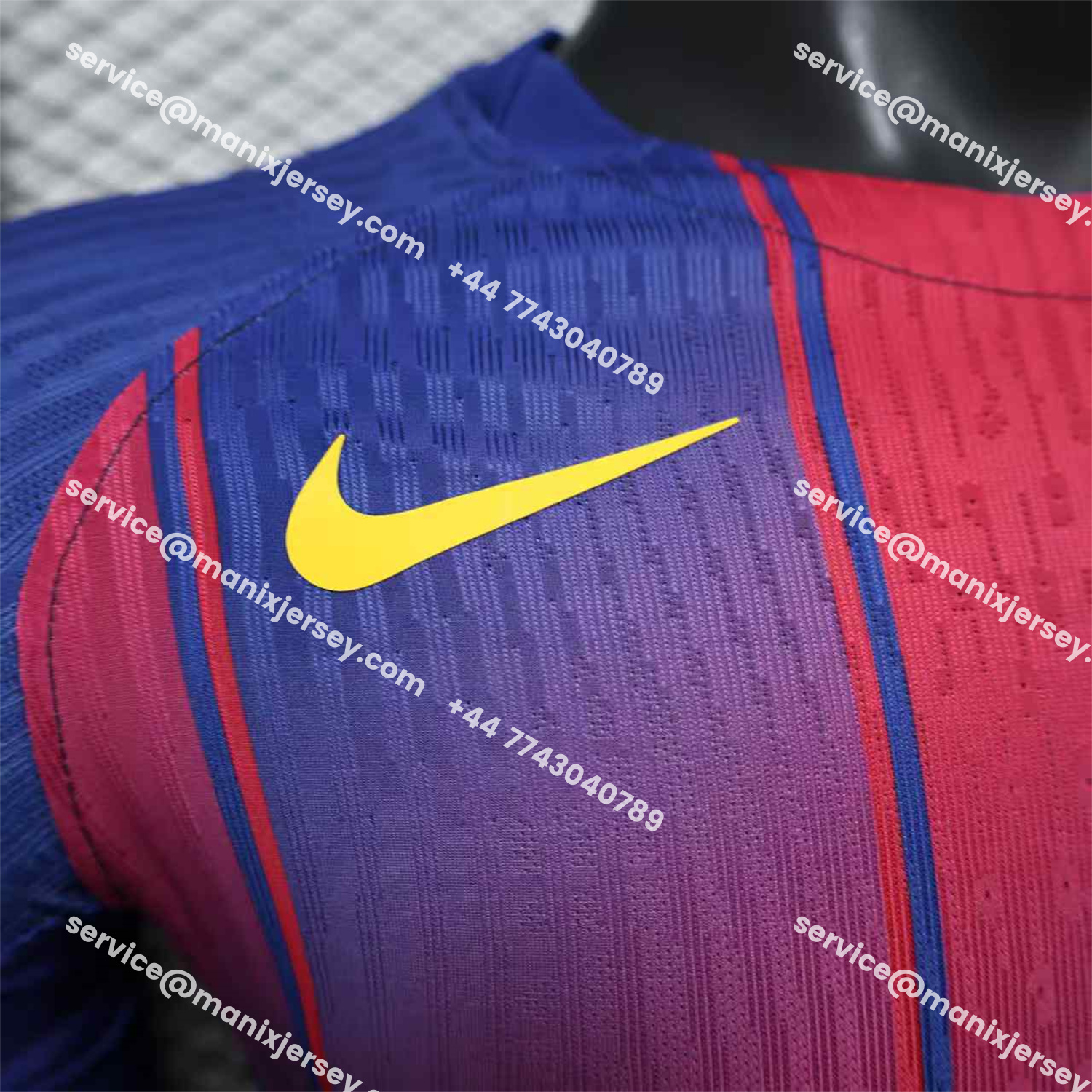 ManixJersey.com | Barcelona 25-26 Home Unsponsored Jersey - Player Version -Customize Name, Number and Patch | Worldwide Shipping