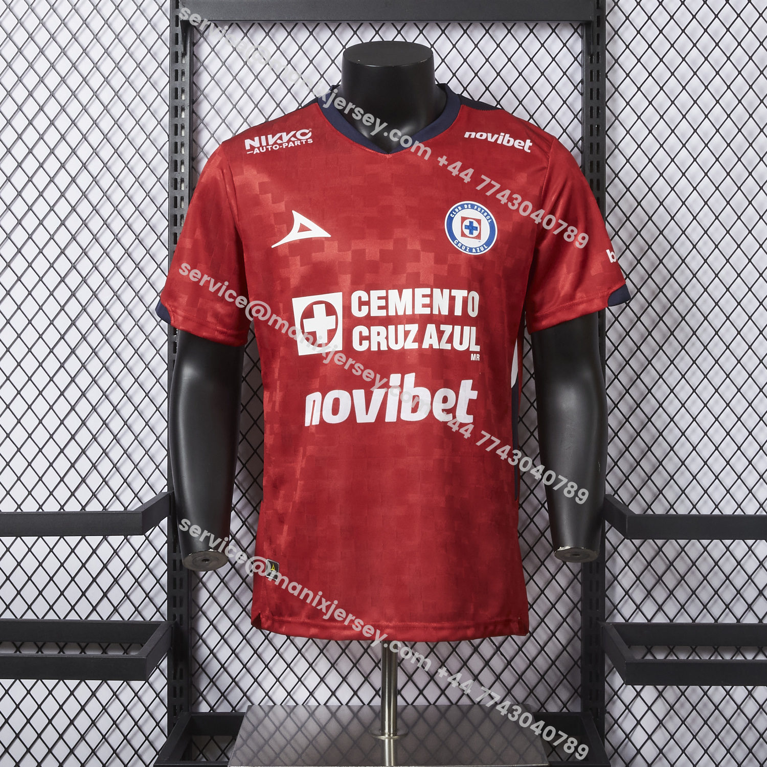 ManixJersey.com | Cruz Azul 25-26 Goalkeeper Red Jersey - Player Version -Customize Name, Number and Patch | Worldwide Shipping