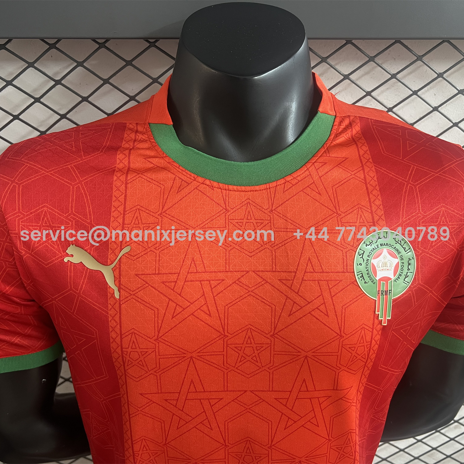 ManixJersey.com | Morocco 25-26 Home Jersey - Player Version -Customize Name, Number and Patch | Worldwide Shipping