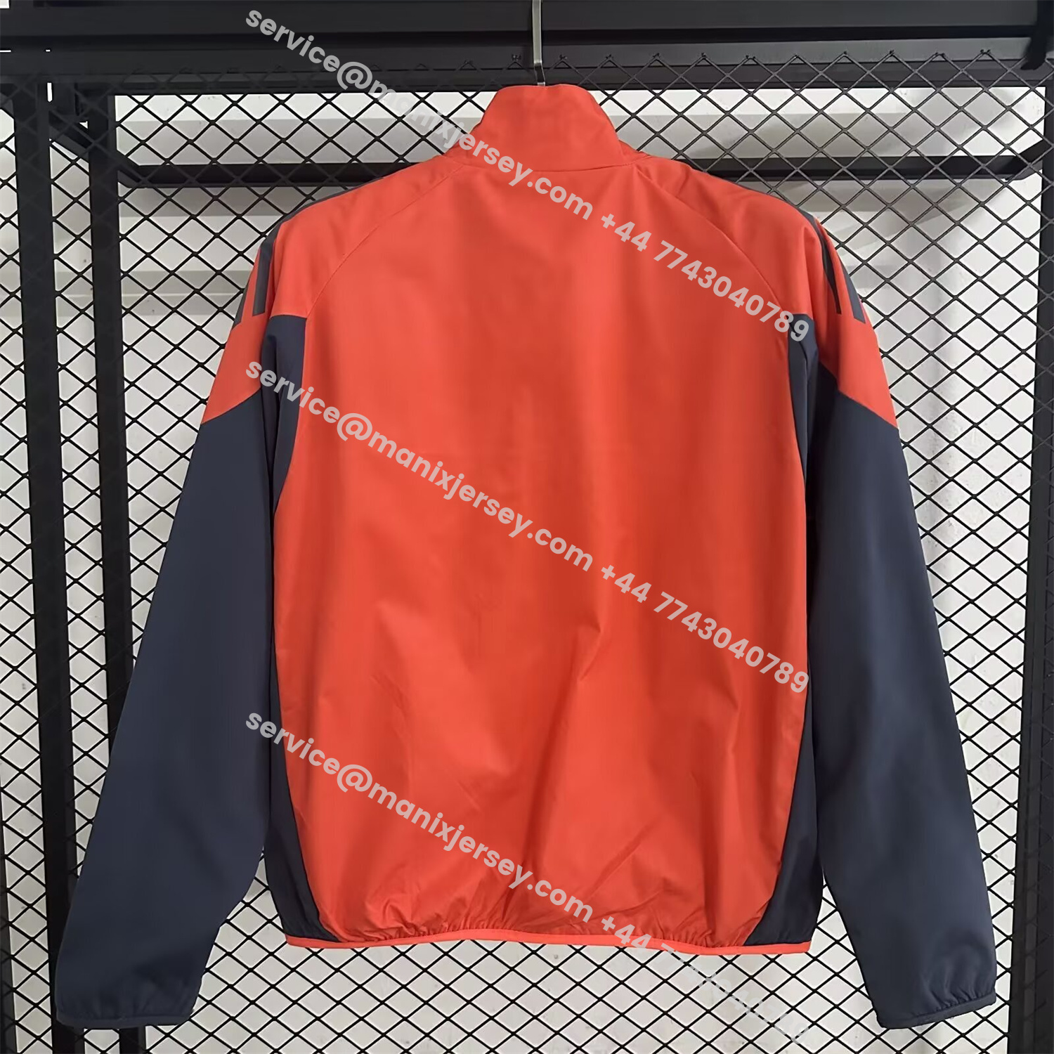 ManixJersey.com | Bayern Munich 25-26 Training Windbreaker Jacket - Orange -Customize Name, Number and Patch | Worldwide Shipping