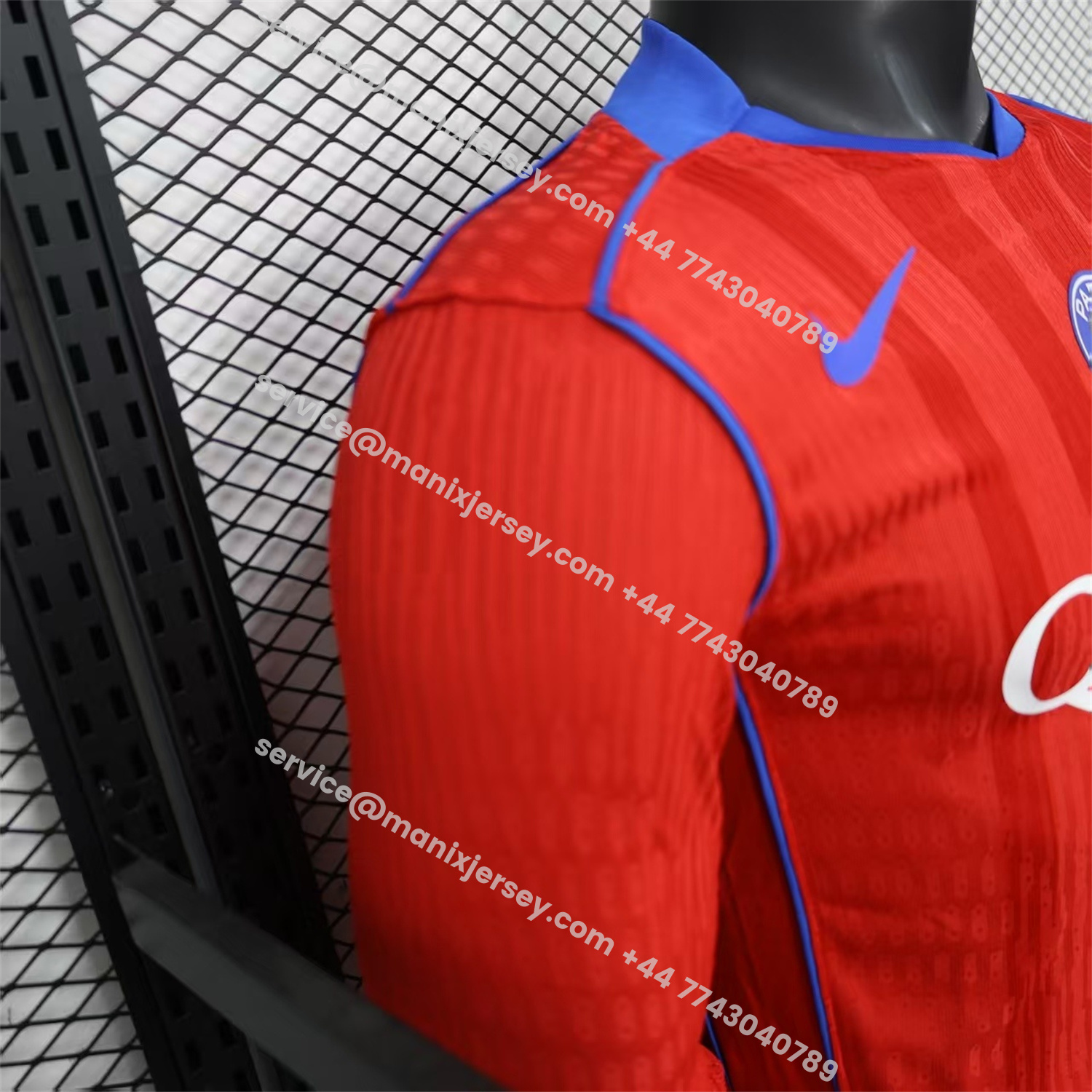 ManixJersey.com | Paris Saint-Germain PSG 25-26 Third Long Sleeves Jersey - Player Version -Customize Name, Number and Patch | Worldwide Shipping