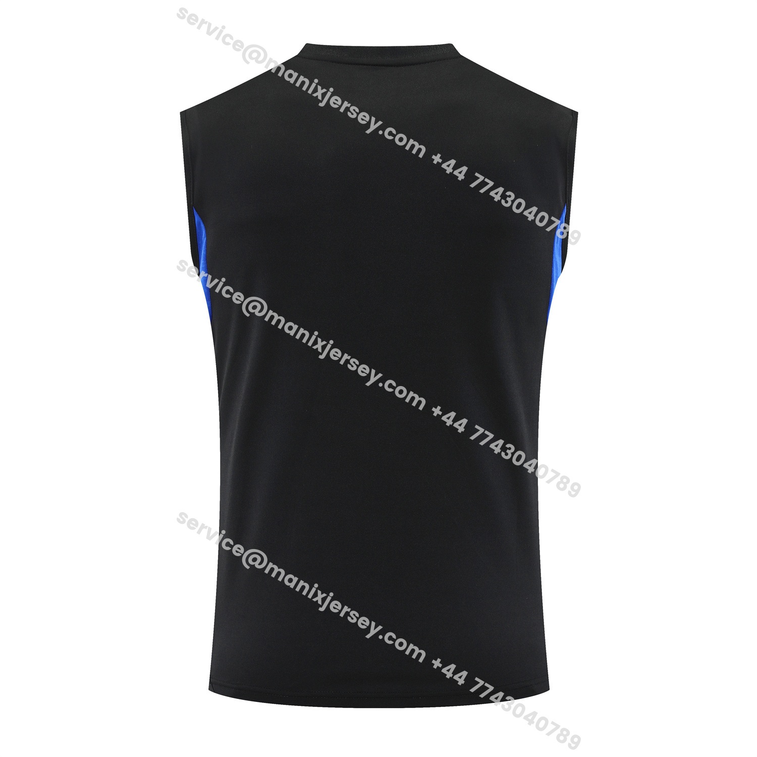 ManixJersey.com | Manchester United 25-26 Vest Training Set - Black And Light Grey Vest & Black Shorts -Customize Name, Number and Patch | Worldwide Shipping