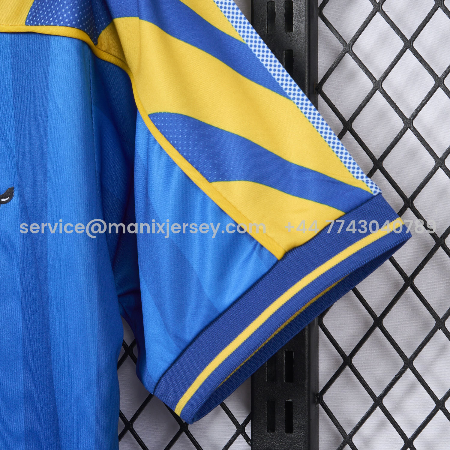 ManixJersey.com | Retro Klon 1995-96 Away Blue Jersey -Customize Name, Number and Patch | Worldwide Shipping