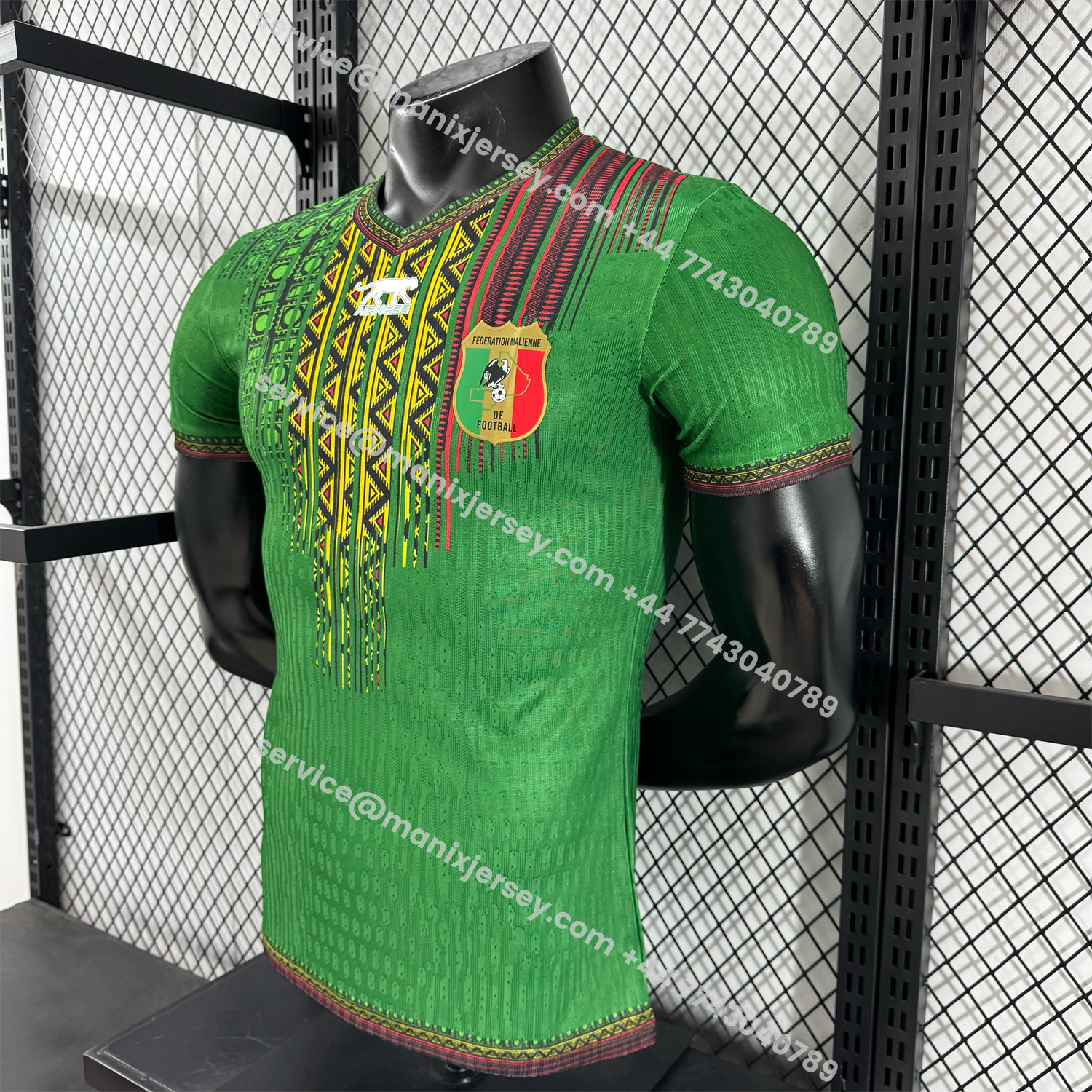 ManixJersey.com | Mali 2025 Away Green Jersey - Player Version -Customize Name, Number and Patch | Worldwide Shipping