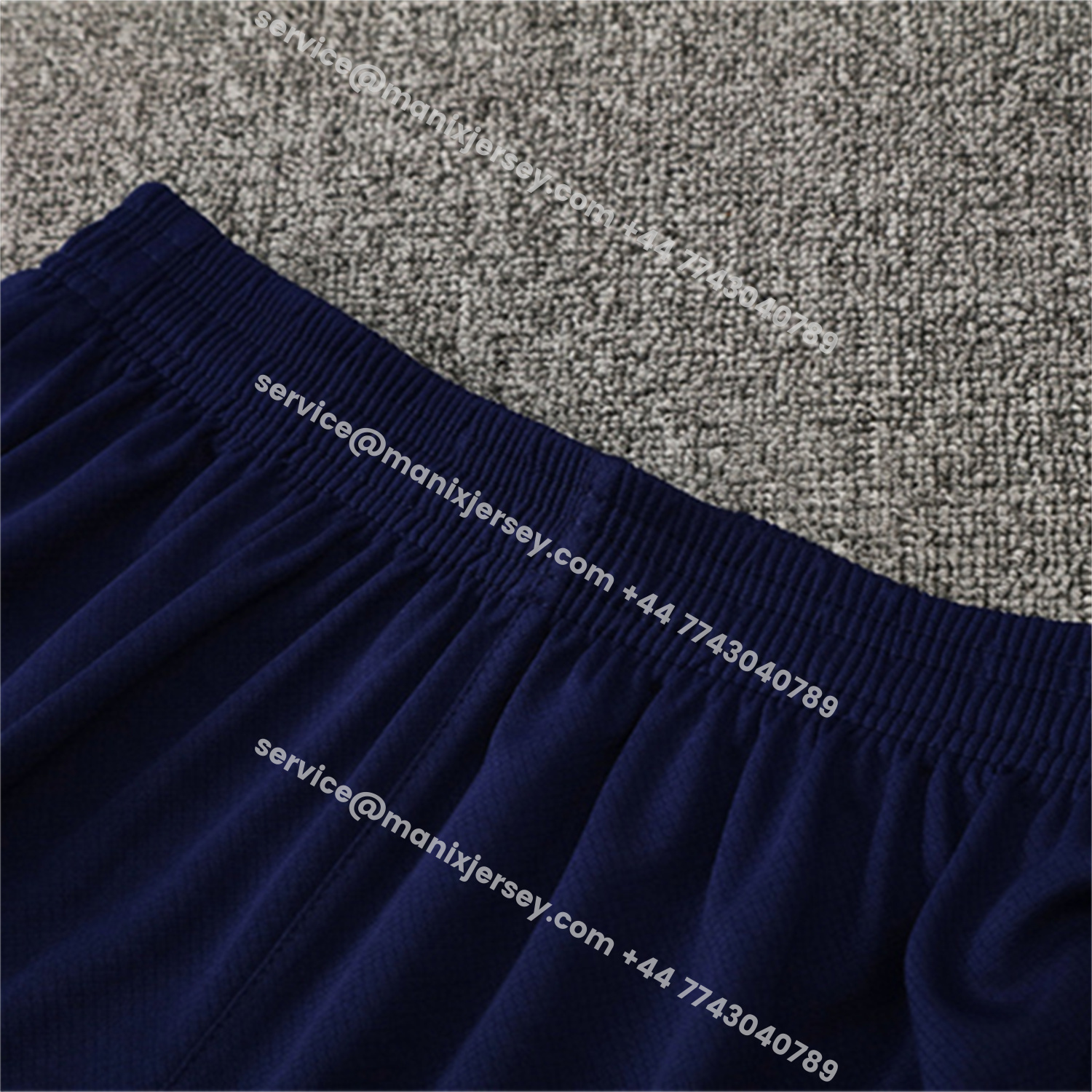 ManixJersey.com | Barcelona 25-26 Short-Sleeve Training Set - Orange Top Royal Blue Sponsor& Royal Blue Shorts -Customize Name, Number and Patch | Worldwide Shipping