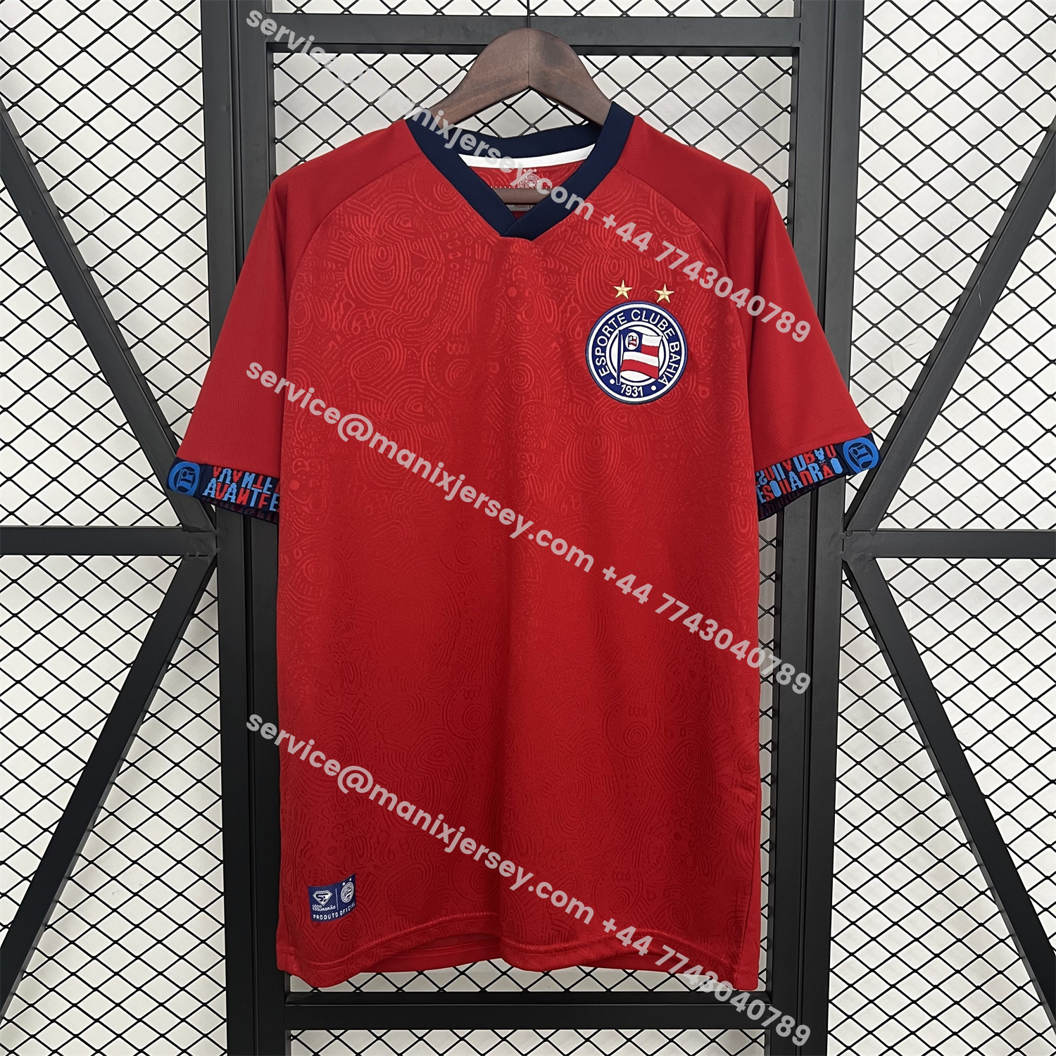 ManixJersey.com | Bahia 25-26 Goalkeeper Red Jersey - Fans Version -Customize Name, Number and Patch | Worldwide Shipping