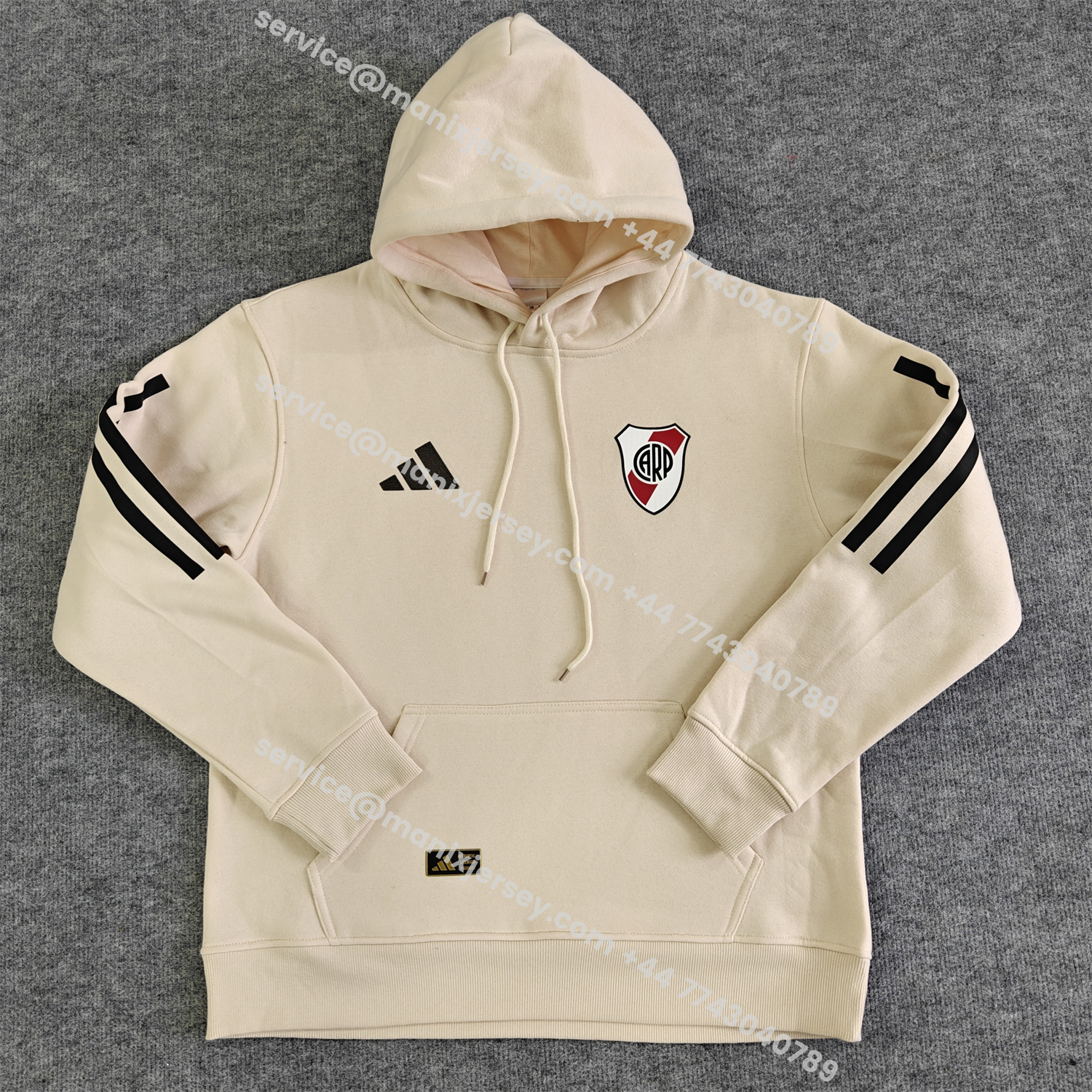 ManixJersey.com | River Plate 25-26 Home Unisex Pullover Hoodie -Customize Name, Number and Patch | Worldwide Shipping