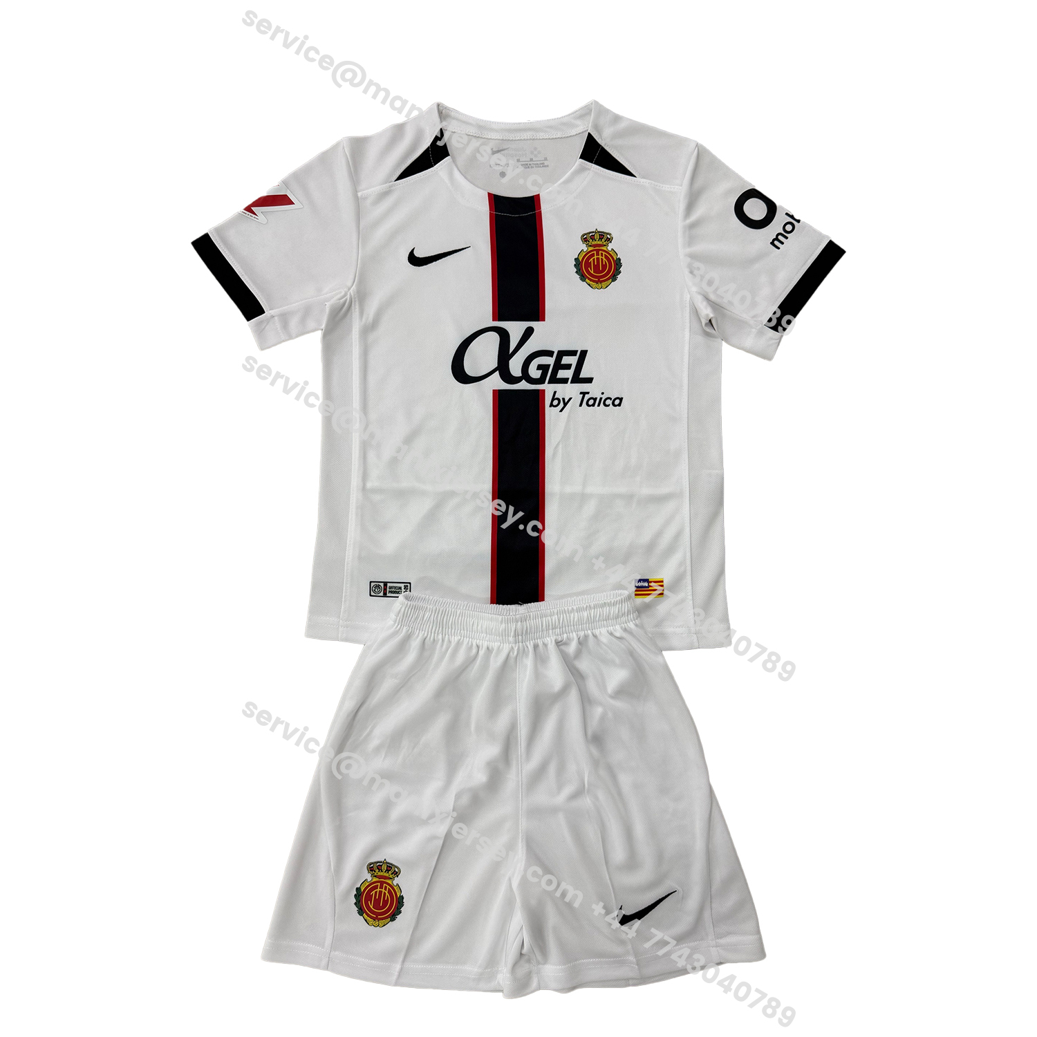 ManixJersey.com | Mallorca 25-26 Away White Men's Adult Jersey Set - Fans Version -Customize Name, Number and Patch | Worldwide Shipping