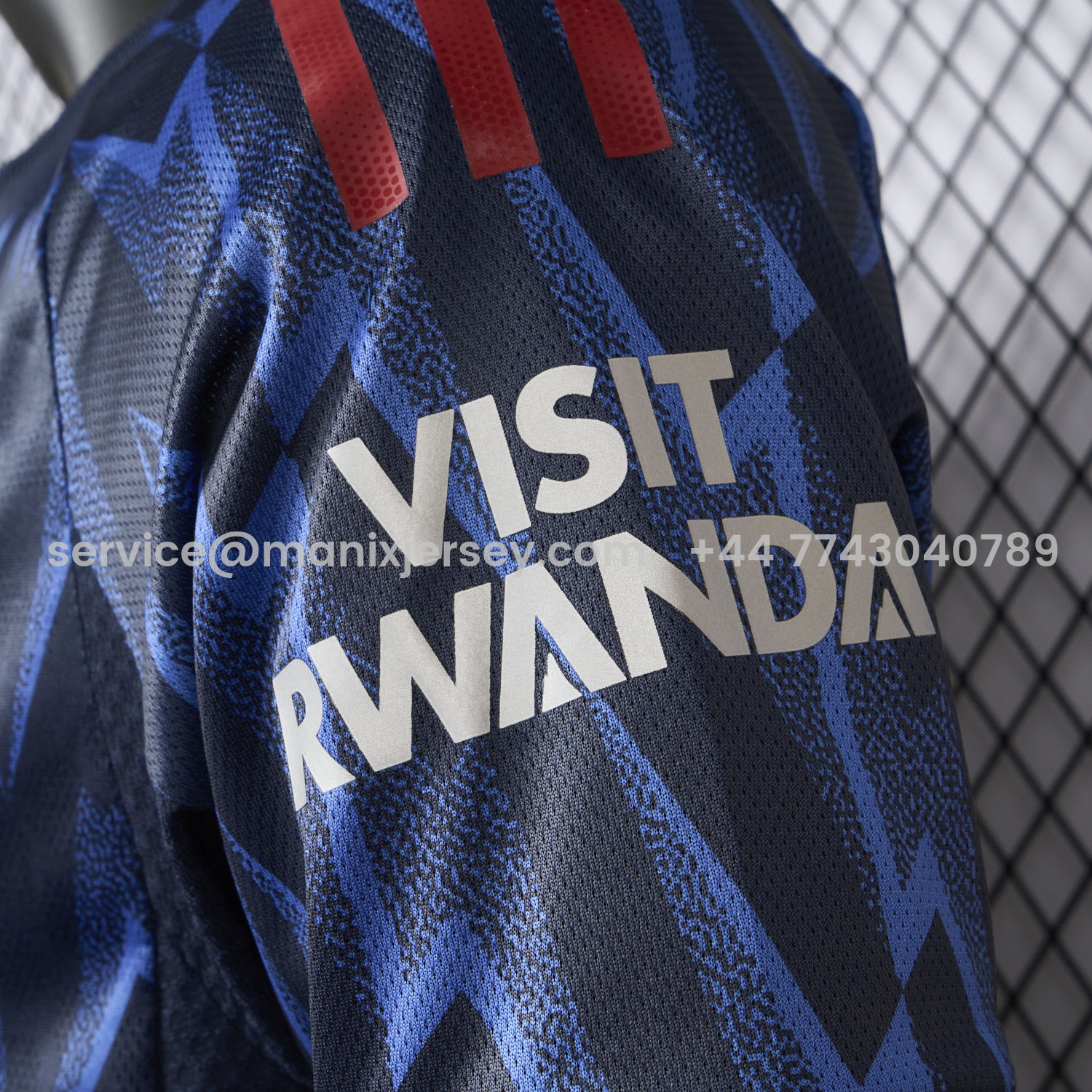 ManixJersey.com | Arsenal 25-26 Away Blue Jersey - Player Version -Customize Name, Number and Patch | Worldwide Shipping