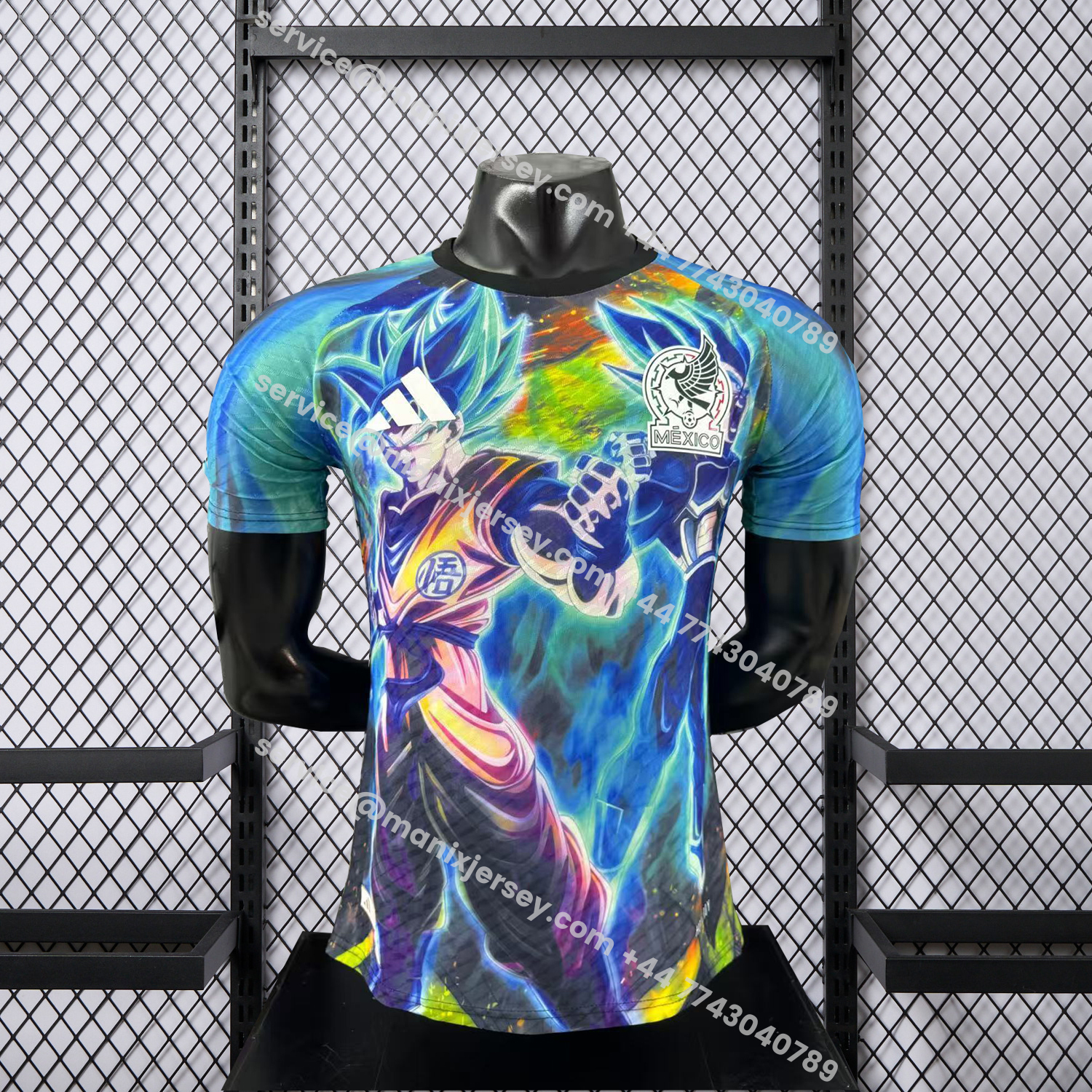 ManixJersey.com | Mexico 25-26 Dragon Ball Goku And Bejita Special Jersey - Player Version -Customize Name, Number and Patch | Worldwide Shipping
