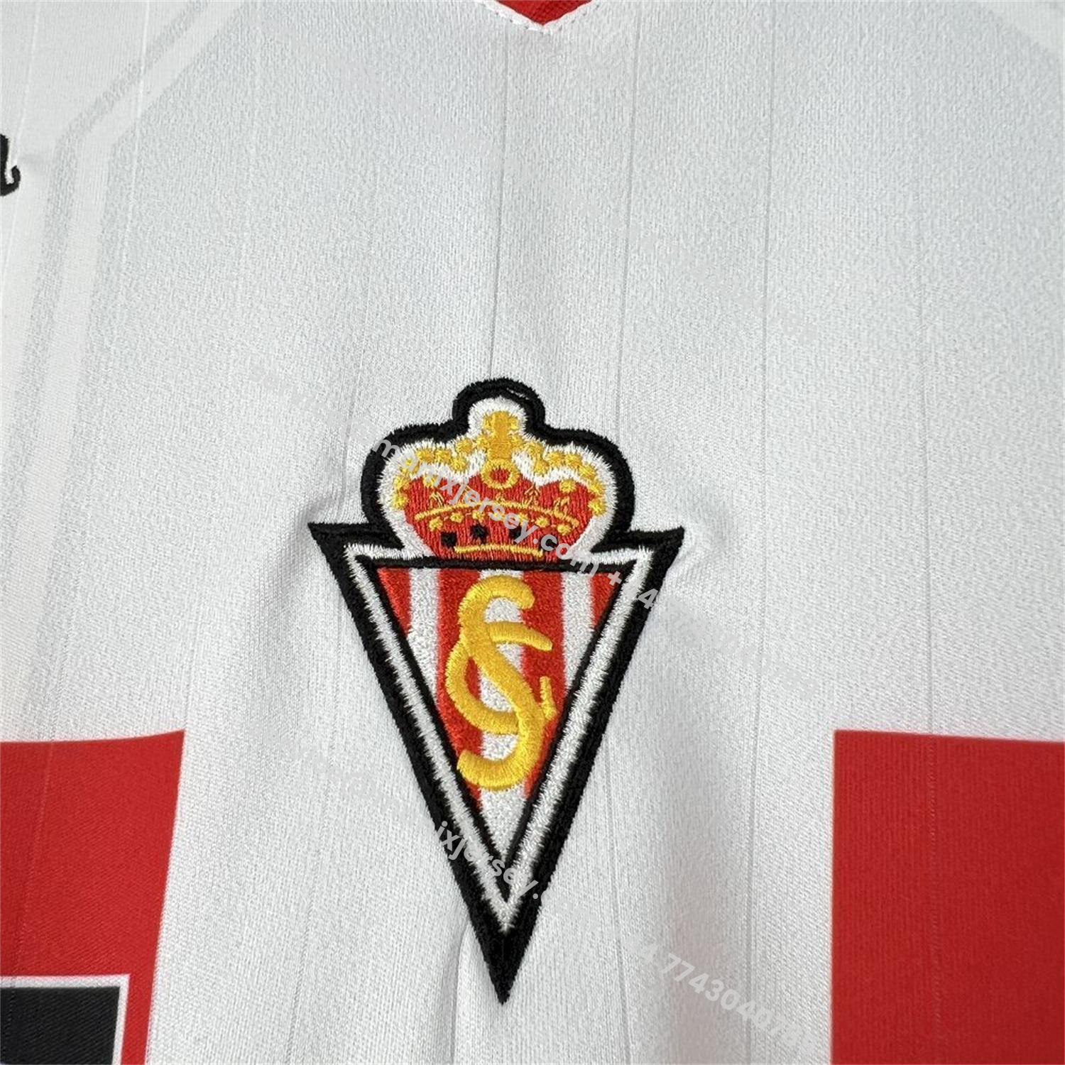 ManixJersey.com | Retro Sporting de Gijon 1996-97 Away Jersey -Customize Name, Number and Patch | Worldwide Shipping