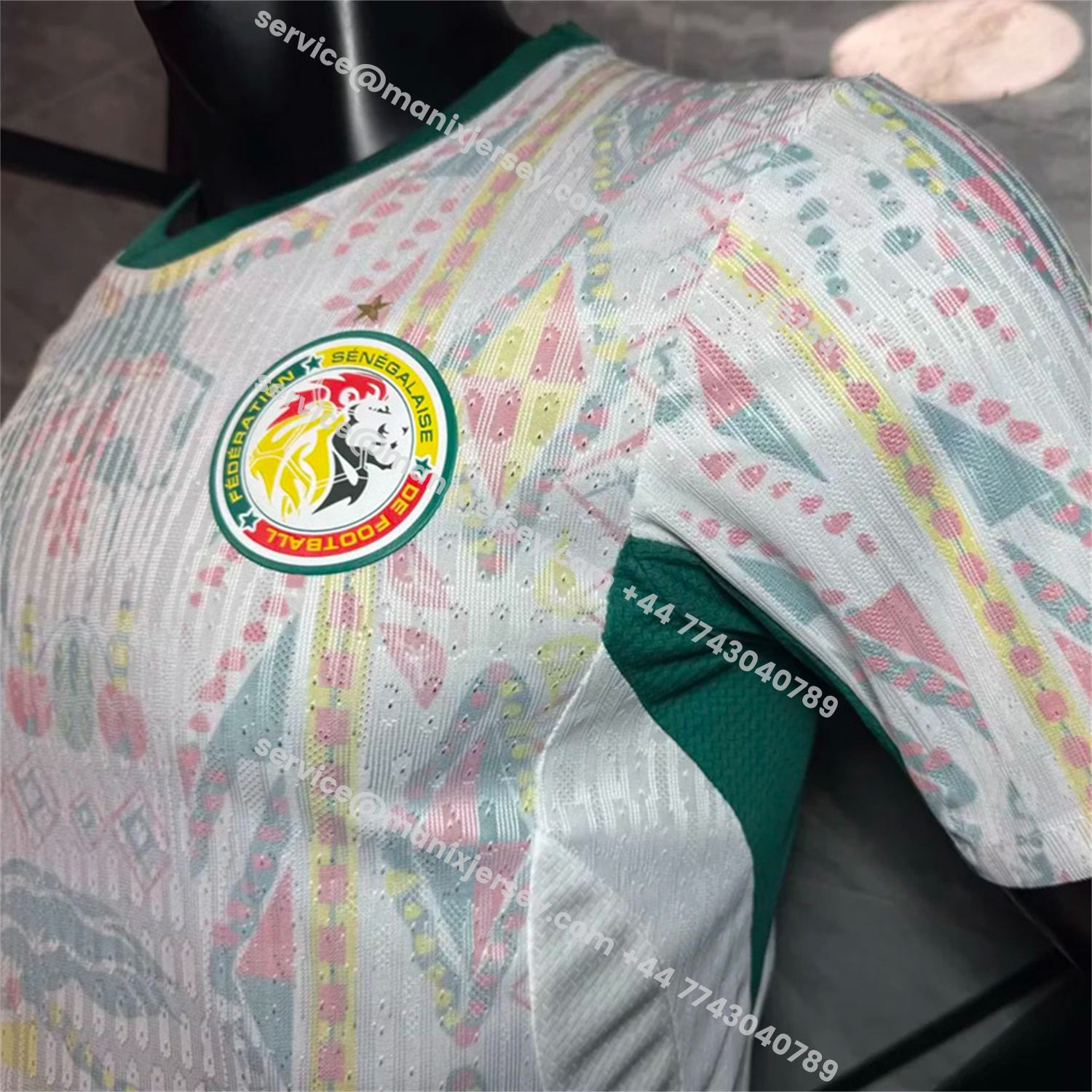 ManixJersey.com | Senegal 25-26 Home White Jersey - Player Version -Customize Name, Number and Patch | Worldwide Shipping