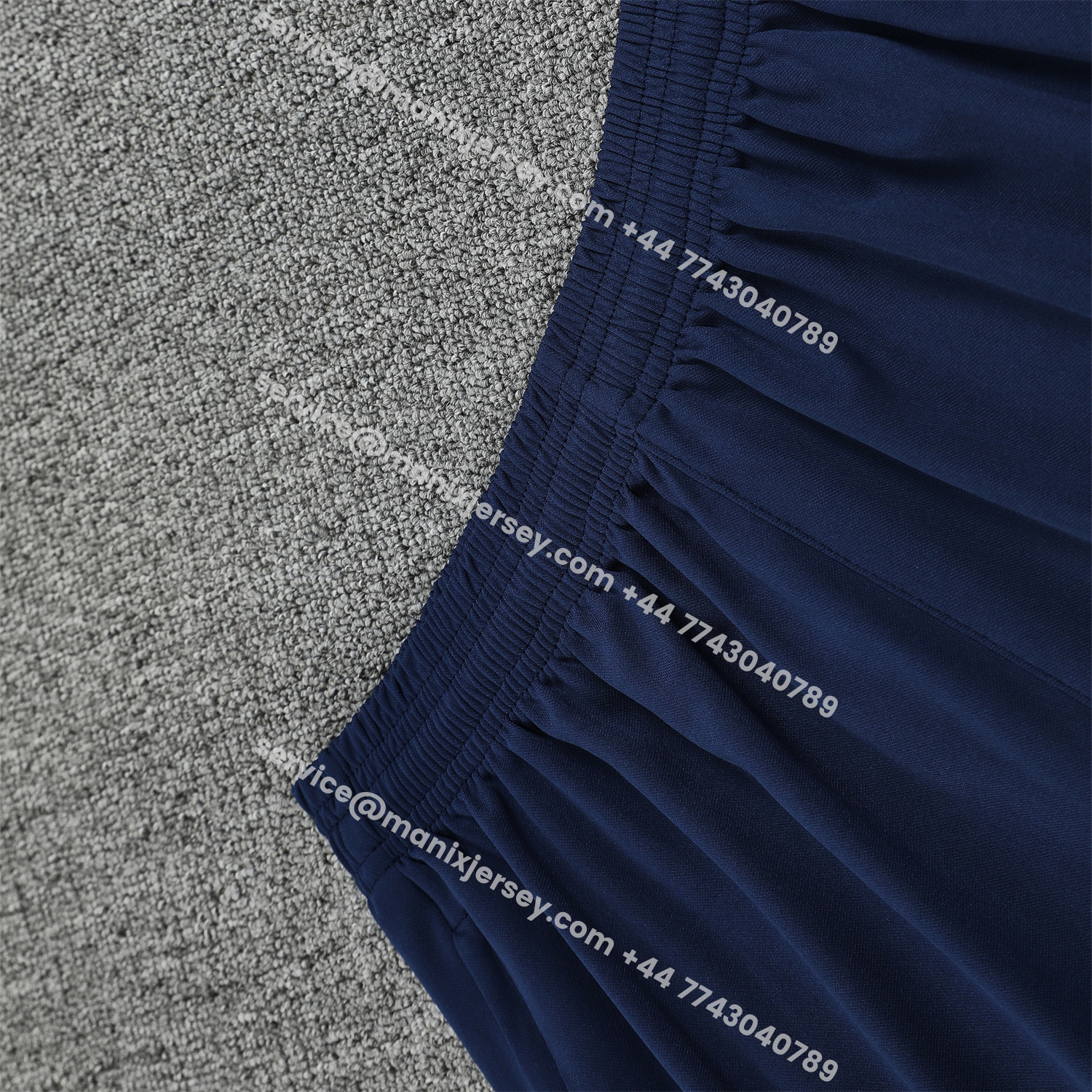 ManixJersey.com | Paris Saint-Germain PSG 25-26 Short-Sleeve Training Set - Red And Blue Lines Top & Blue Shorts -Customize Name, Number and Patch | Worldwide Shipping