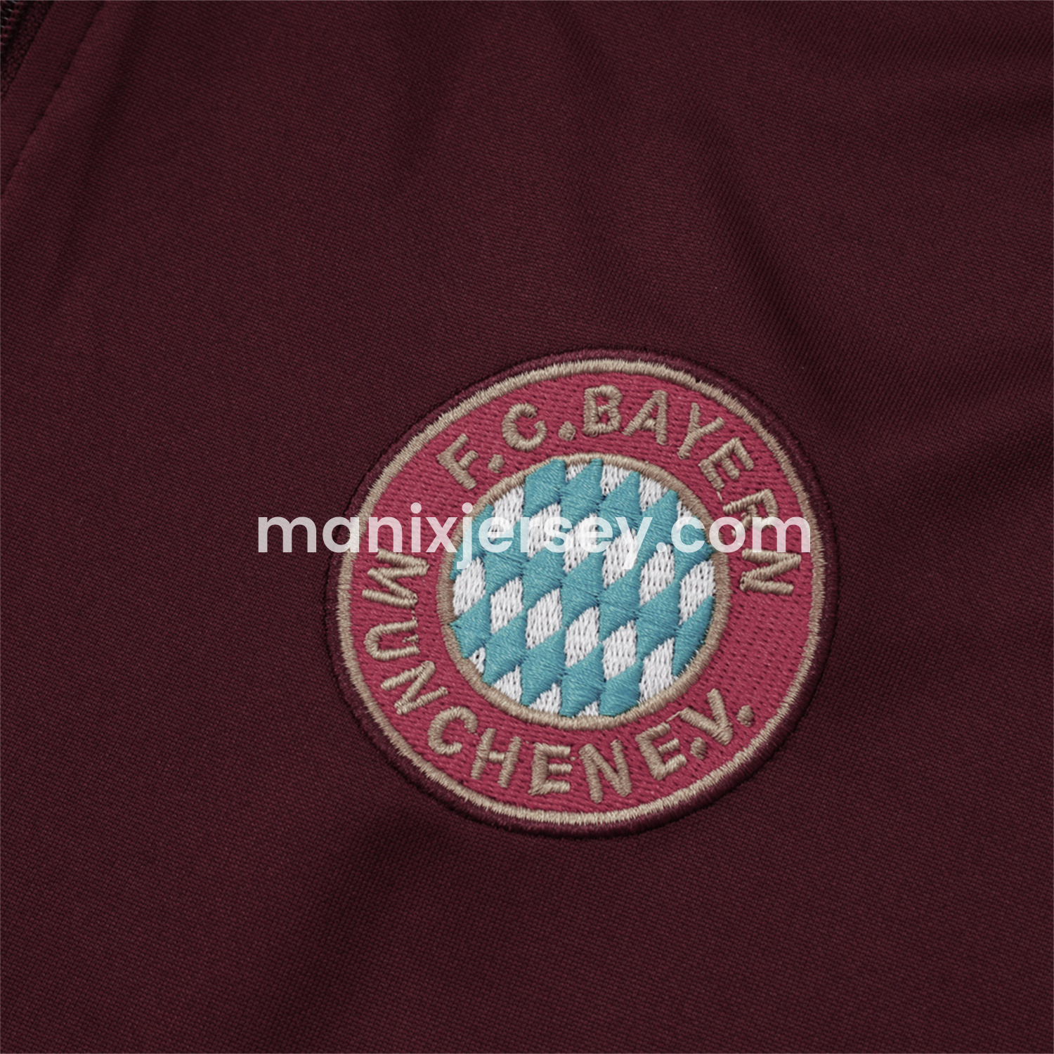 ManixJersey.com | Bayern Munich 25-26 Throwback Trefoil Long Sleeves Training Set - Deep Red -Customize Name, Number and Patch | Worldwide Shipping