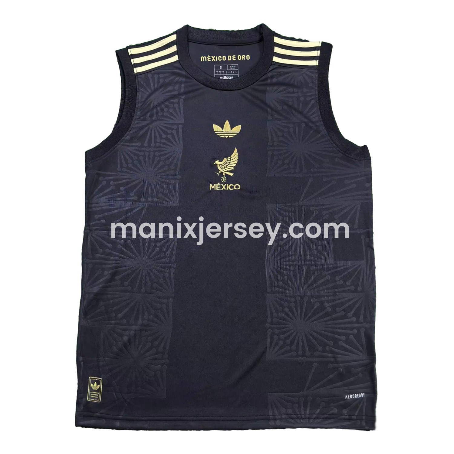 ManixJersey.com | Mexico 2025 Gold Cup Black Special Edition Vest -Customize Name, Number and Patch | Worldwide Shipping