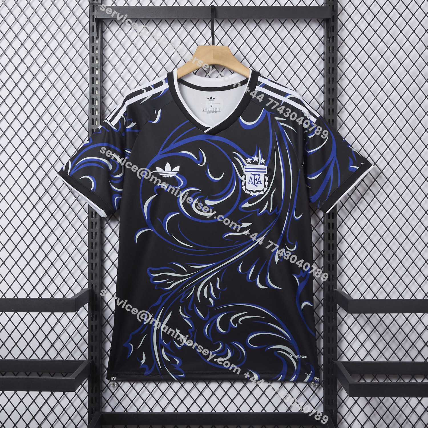 ManixJersey.com | Argentina 2026 Away Deep Blue Jersey - Fans Version -Customize Name, Number and Patch | Worldwide Shipping