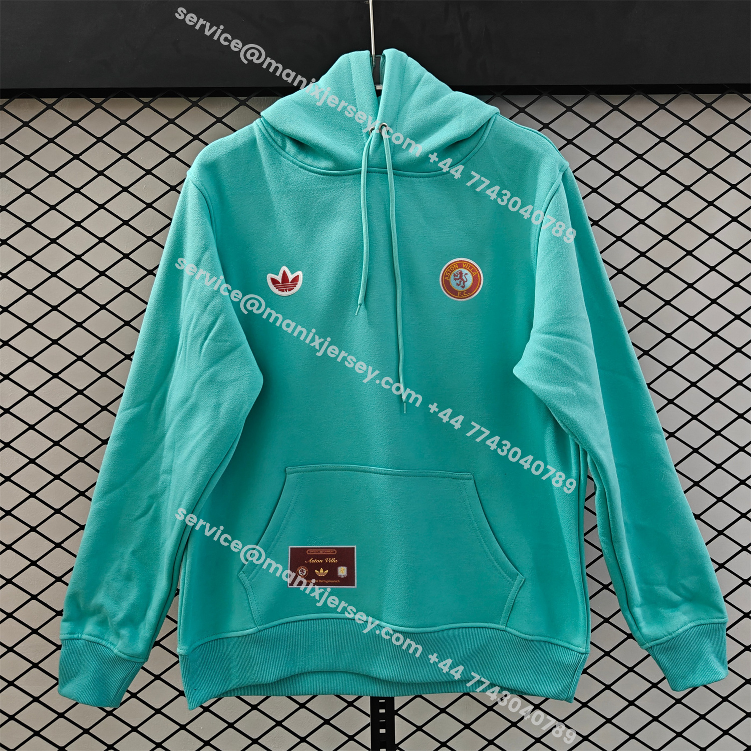 ManixJersey.com | Aston Villa 25-26 Originals Terrace Icon Unisex Pullover Hoodie -Customize Name, Number and Patch | Worldwide Shipping