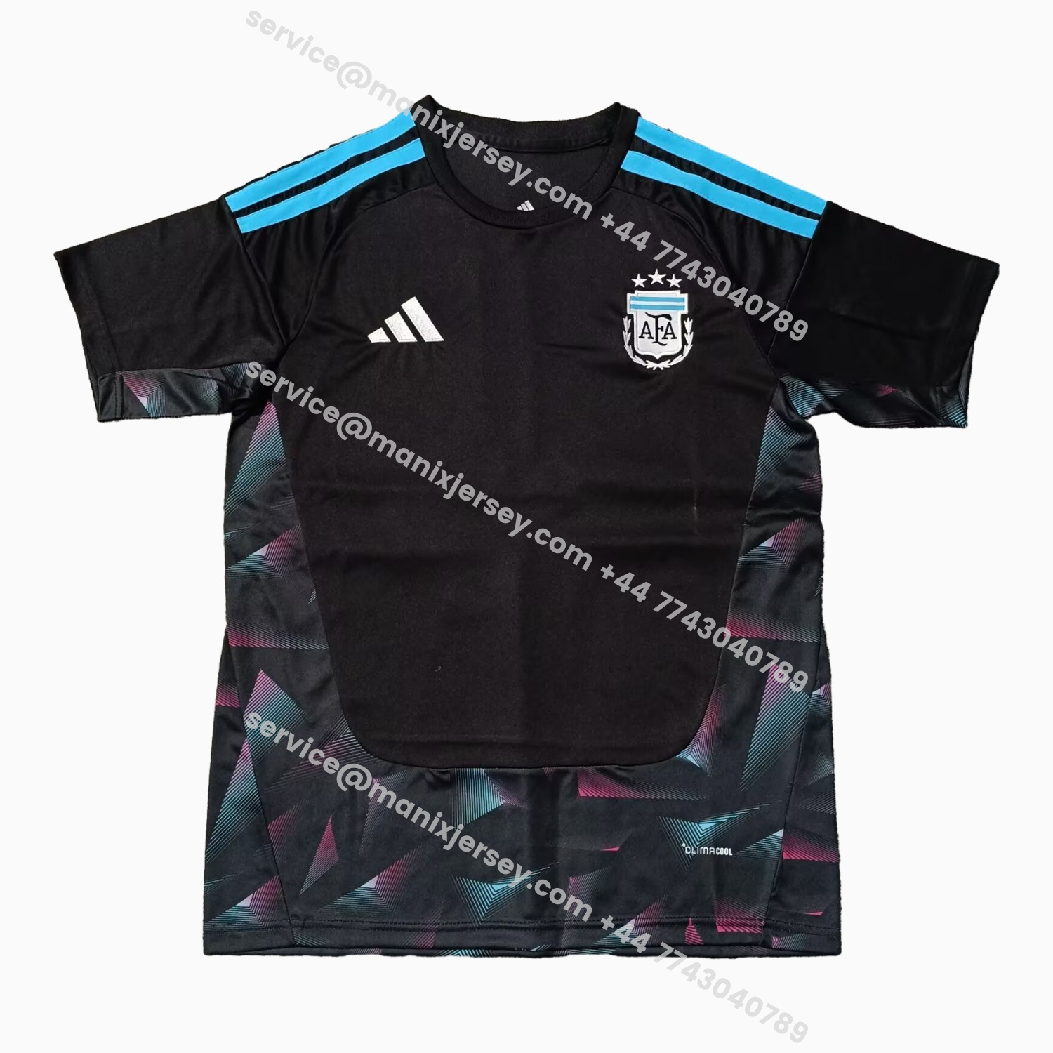 ManixJersey.com | Argentina 2026 Goalkeeper Black Jersey - Fans Version -Customize Name, Number and Patch | Worldwide Shipping