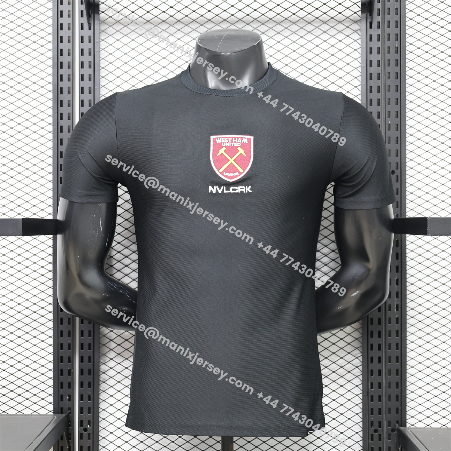 West Ham United 26-27 Retro Casual Style Black Polo Jersey - Player Version:football jersey mysite: unitedjerseyfootball 邓江浪:football