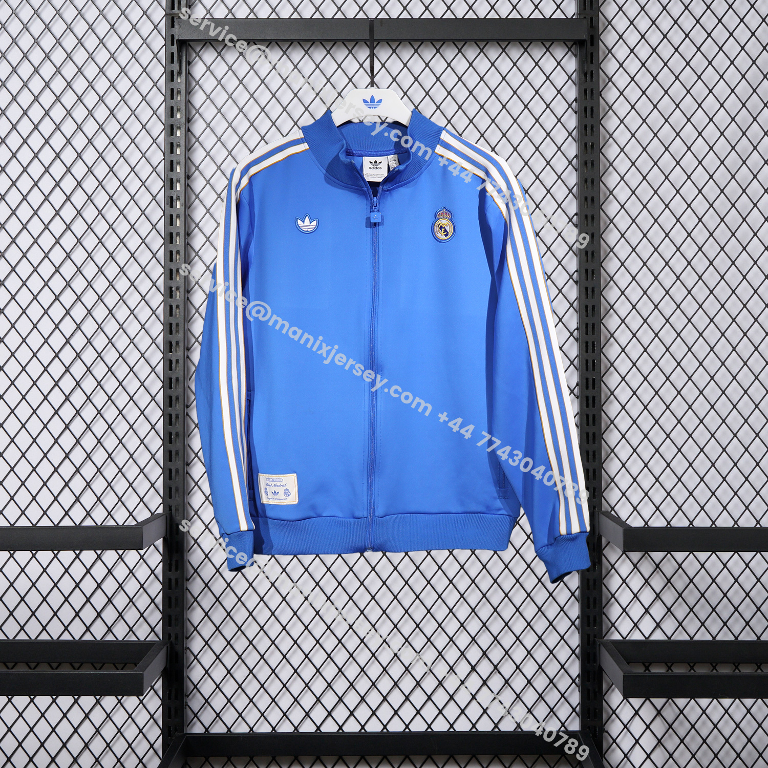 ManixJersey.com | Real Madrid 25-26 Pure Color Training Set - Blue Top and Blue Pants -Customize Name, Number and Patch | Worldwide Shipping