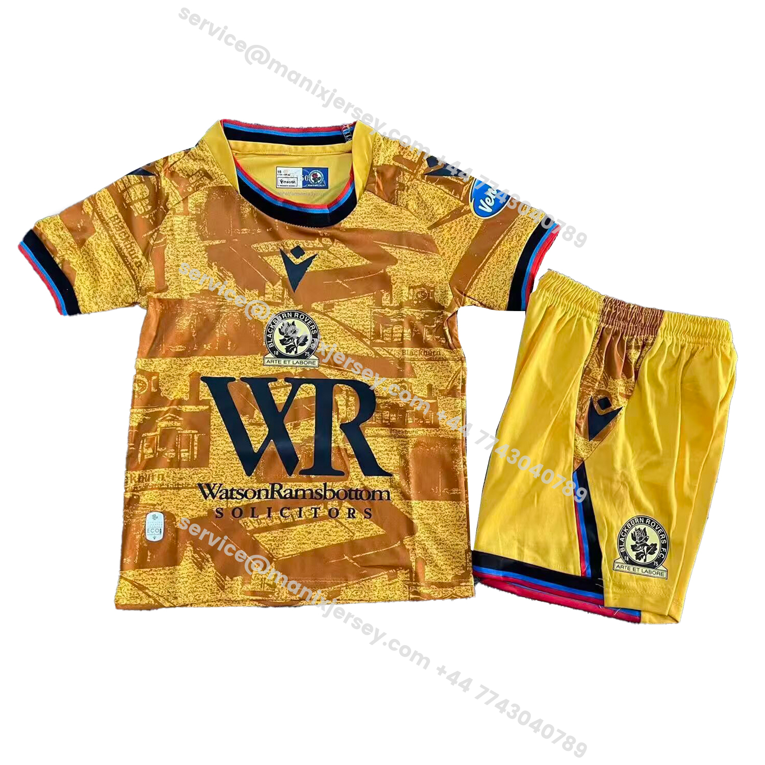 ManixJersey.com | Blackburn 25-26 Third Kids Kit -Customize Name, Number and Patch | Worldwide Shipping