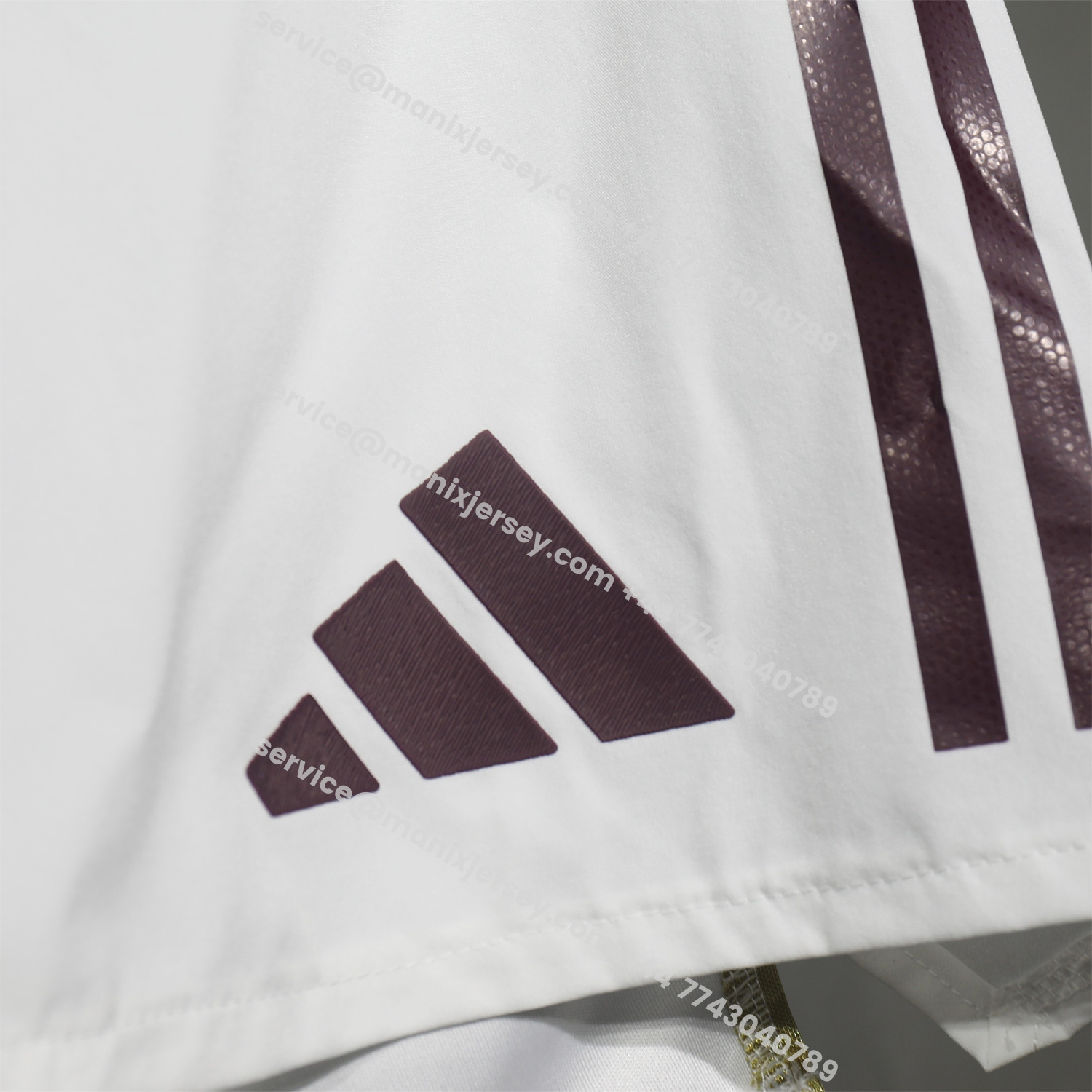 ManixJersey.com | Aston Villa 25-26 Home White Shorts - Player Version -Customize Name, Number and Patch | Worldwide Shipping