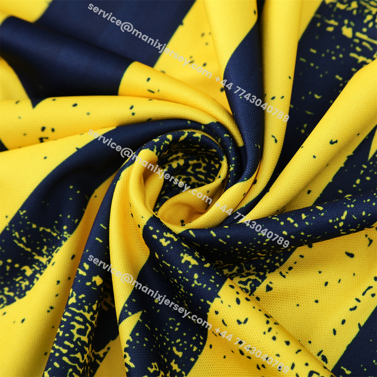 ManixJersey.com | Atletico Madrid Short-Sleeve Training Set - Blue Yellow Top & Blue Shorts -Customize Name, Number and Patch | Worldwide Shipping