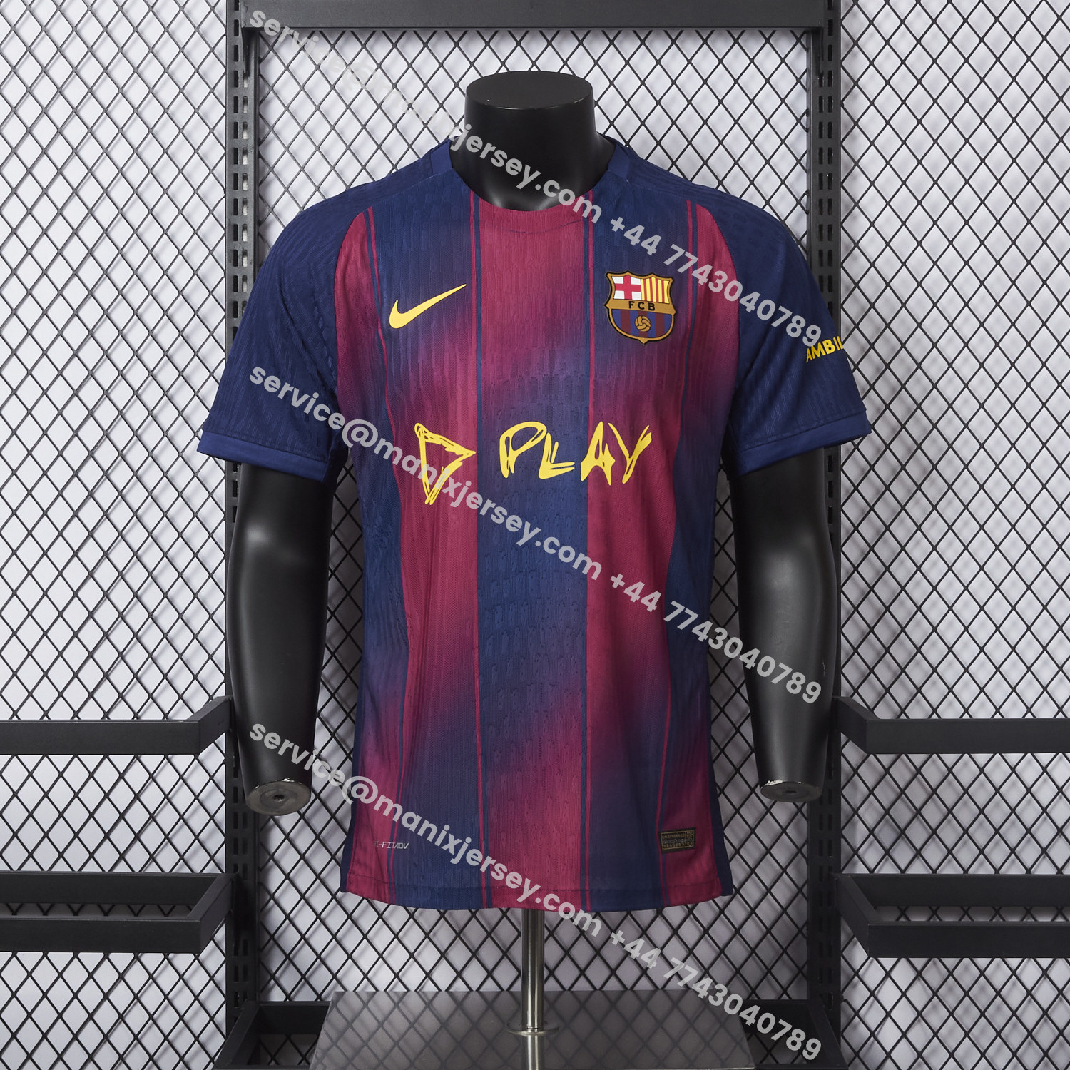 ManixJersey.com | Barcelona 25-26 Ed Sheeran Home Special Jersey - Player Version -Customize Name, Number and Patch | Worldwide Shipping