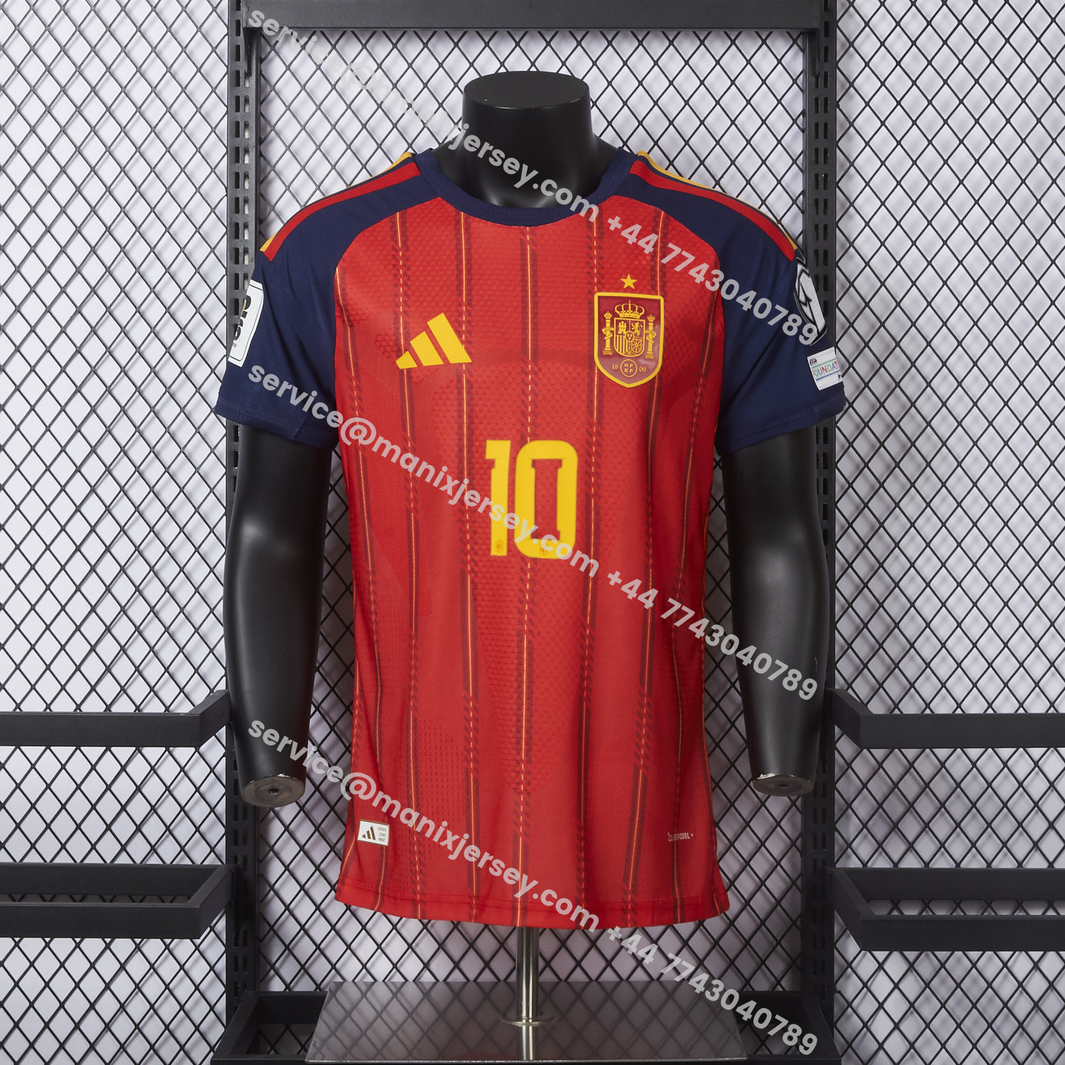 ManixJersey.com | Spain 2026 Home Jersey - Player Version -Customize Name, Number and Patch | Worldwide Shipping
