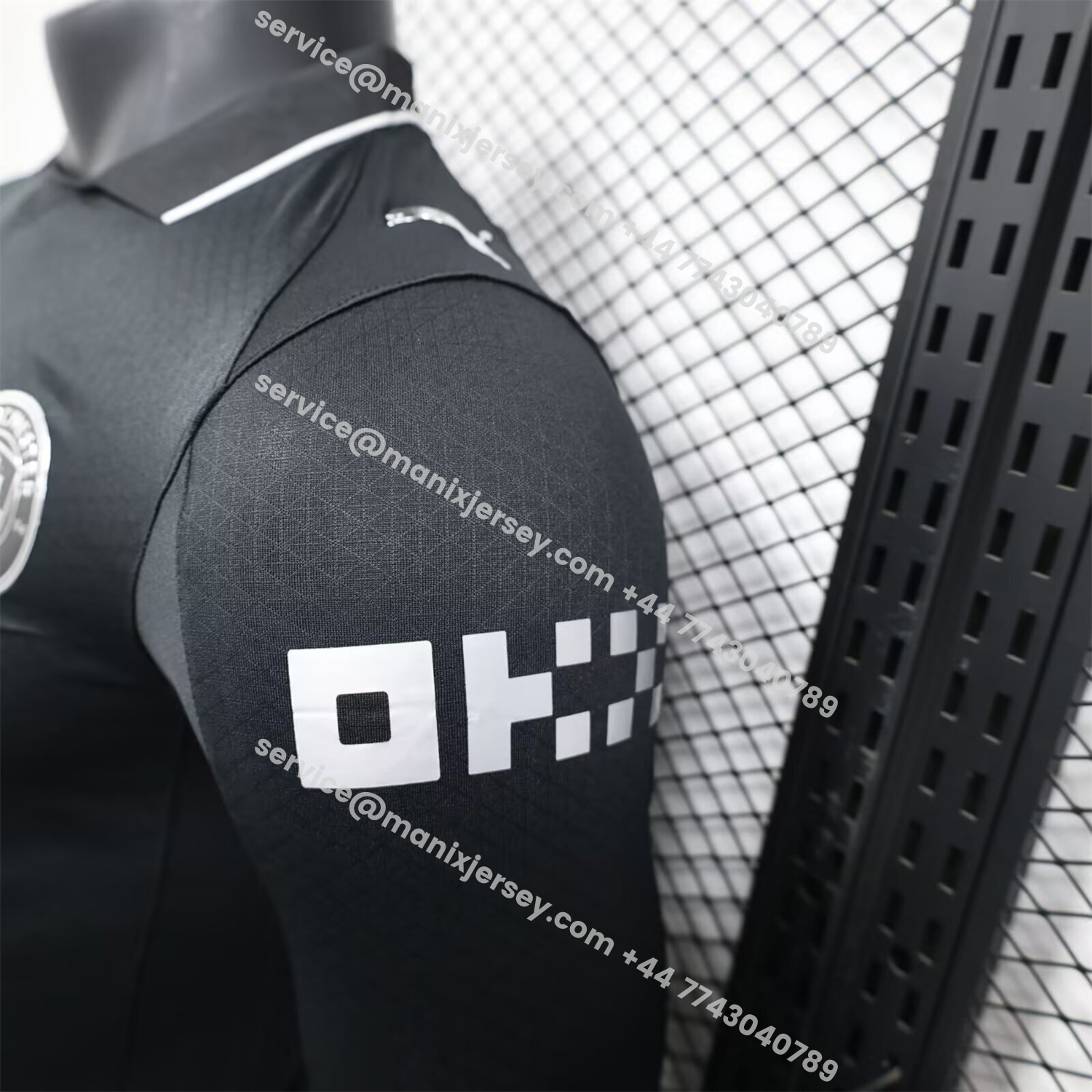ManixJersey.com | Manchester City 25-26 Away Black Long Sleeves Jersey - Player Version -Customize Name, Number and Patch | Worldwide Shipping