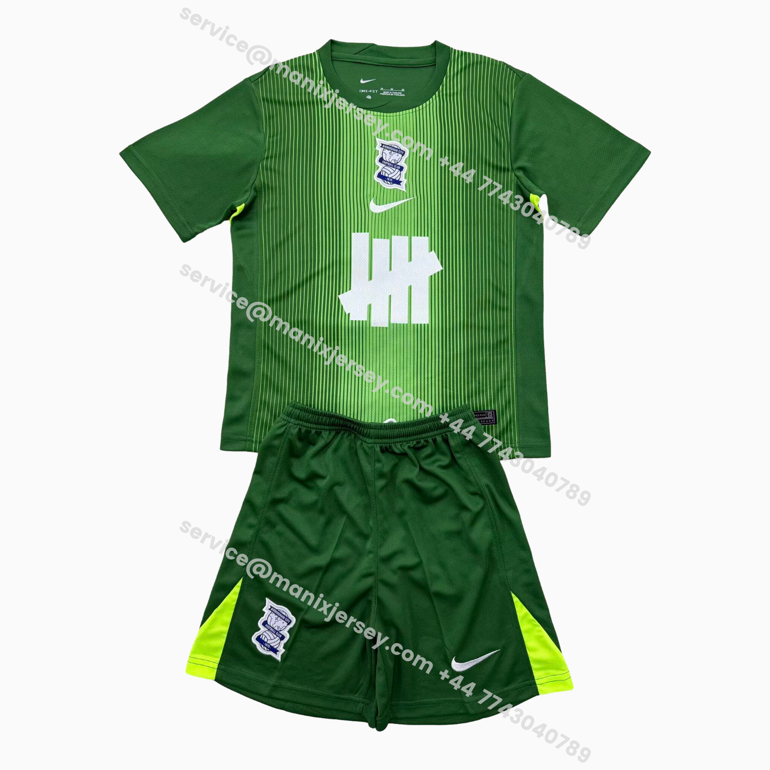 ManixJersey.com | Birmingham City 25-26 Green Goalkeeper Kids Kit -Customize Name, Number and Patch | Worldwide Shipping