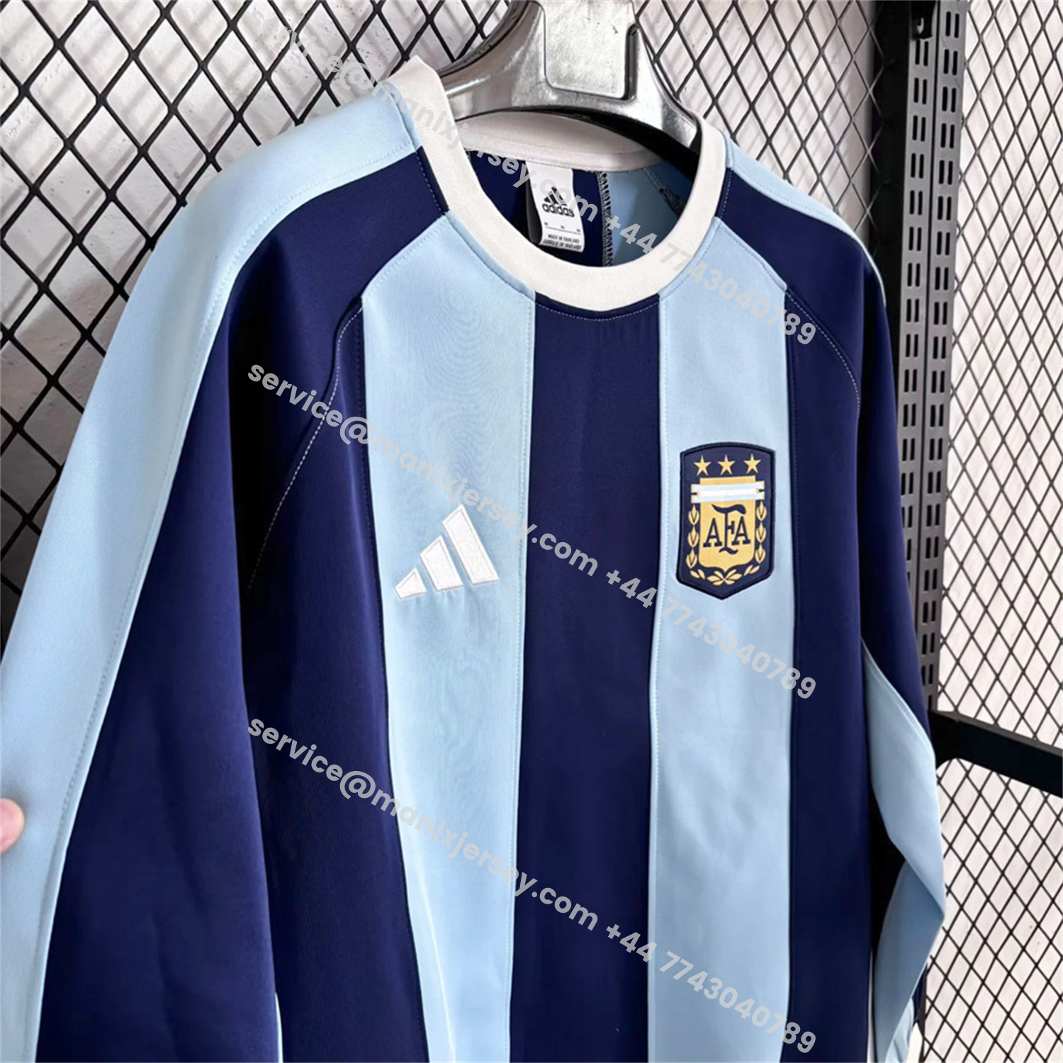 ManixJersey.com | Argentina 25-26 Retro Style Unisex Pullover Hoodie -Customize Name, Number and Patch | Worldwide Shipping